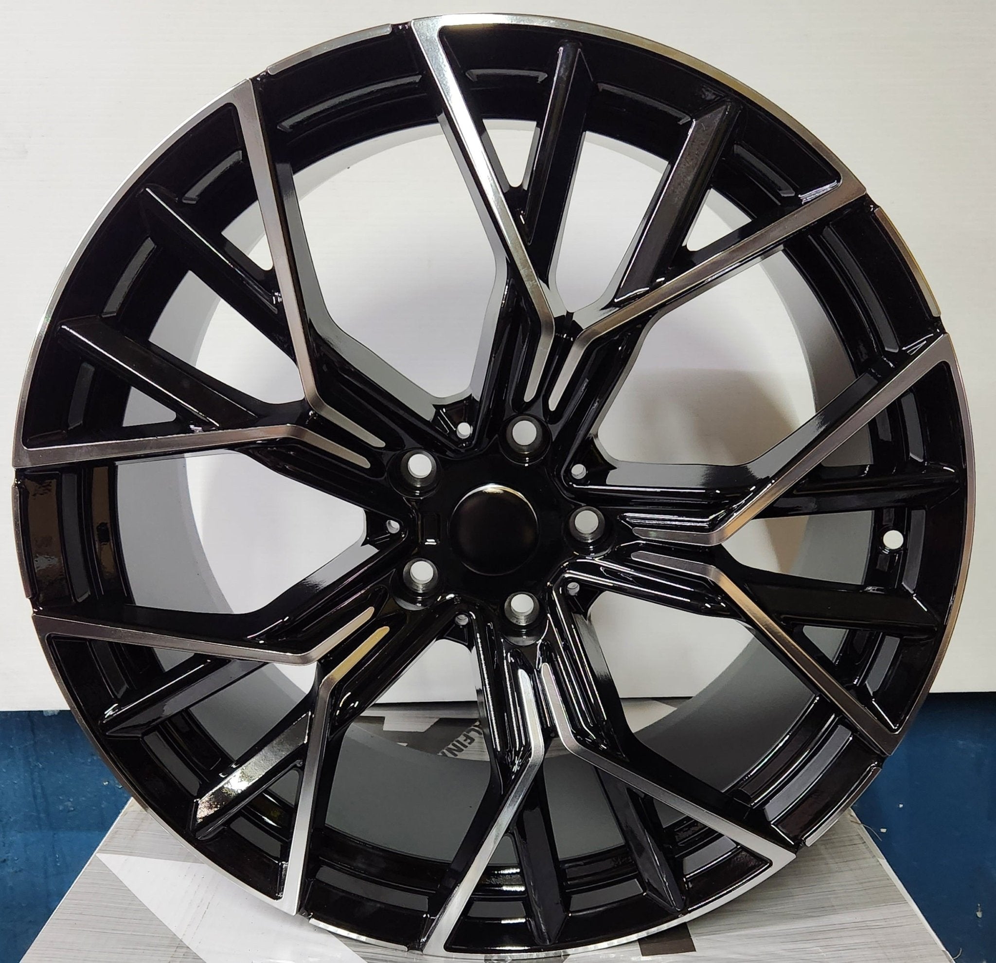 777 WHEELS 19X9 5X120 BLACK MACHINED FACE - Gun Hill Tire House (WTW - WHOLESALE TIRES & WHEELS)