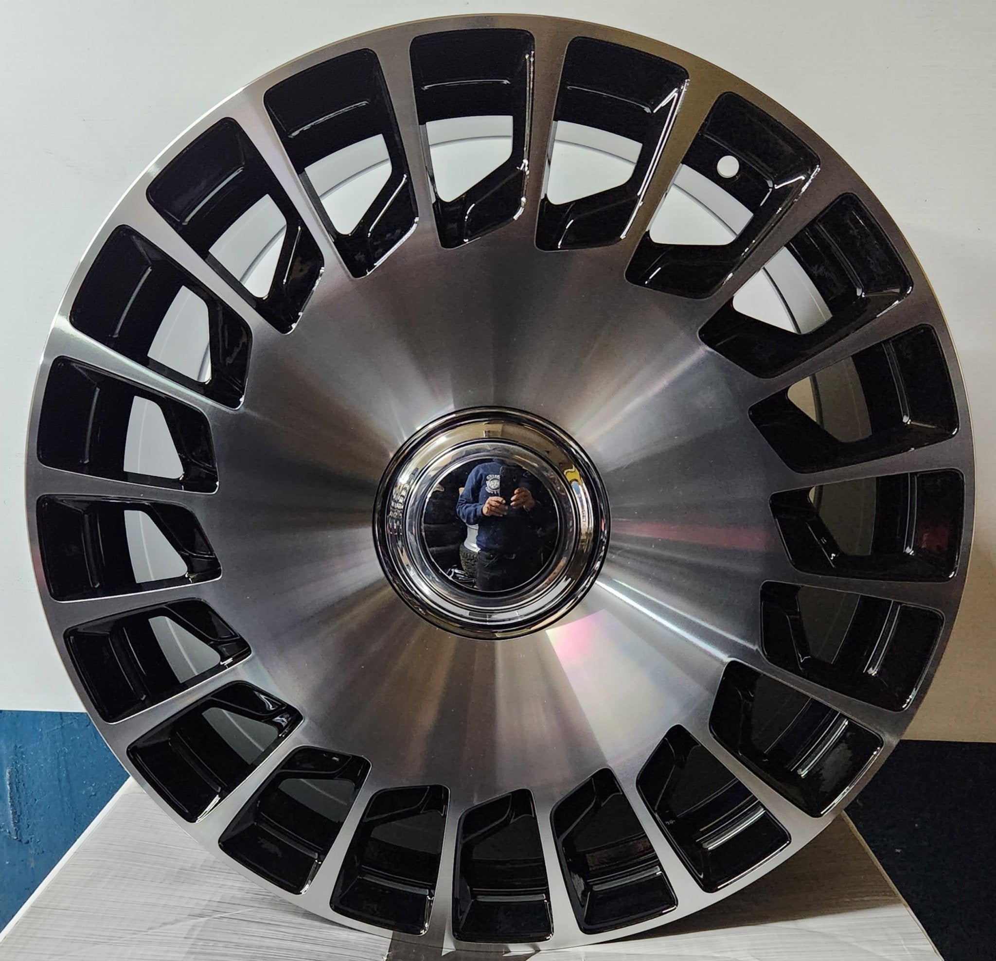 OE304 20x8.5 5x112 GLOSS BLACK MACHINED FACE - Gun Hill Tire House (WTW - WHOLESALE TIRES & WHEELS)