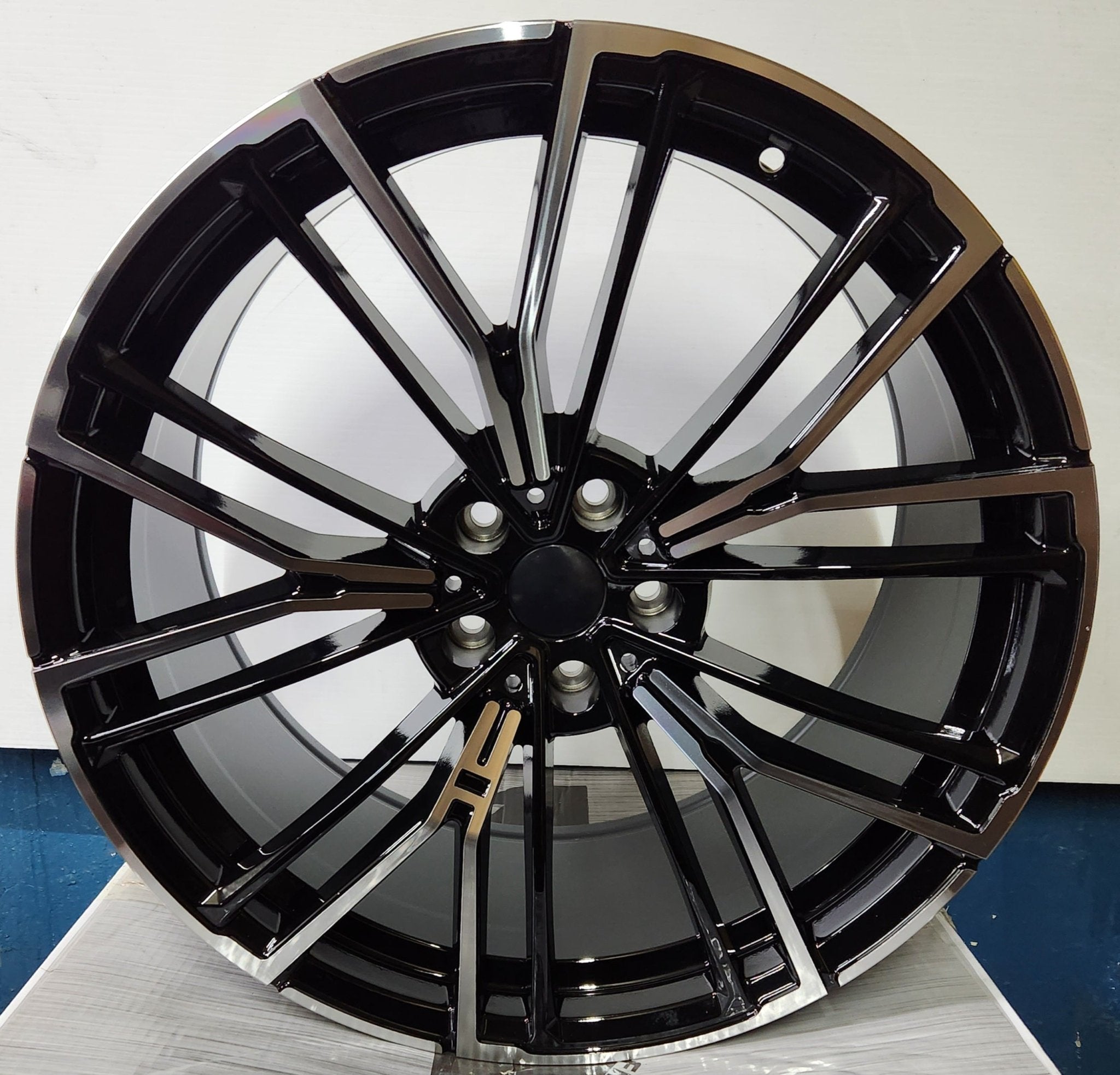 OE - 5537 846M 20X9.5 5X112 GLOSS BLACK MACHINED FACE - Gun Hill Tire House (WTW - WHOLESALE TIRES & WHEELS)