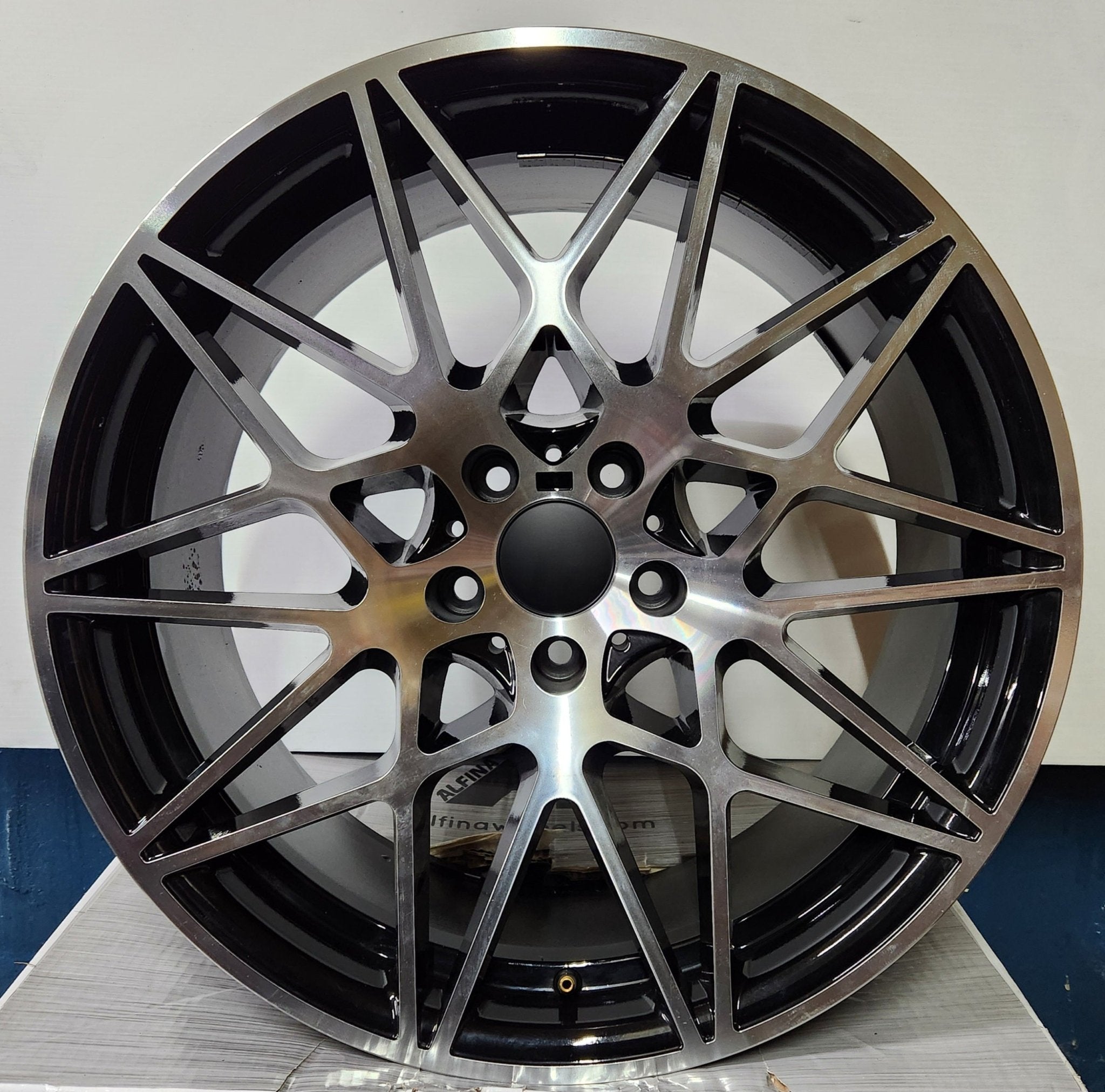758 WHEELS 20X9.5 5X120 BLACK MACHINE FACE - Gun Hill Tire House (WTW - WHOLESALE TIRES & WHEELS)