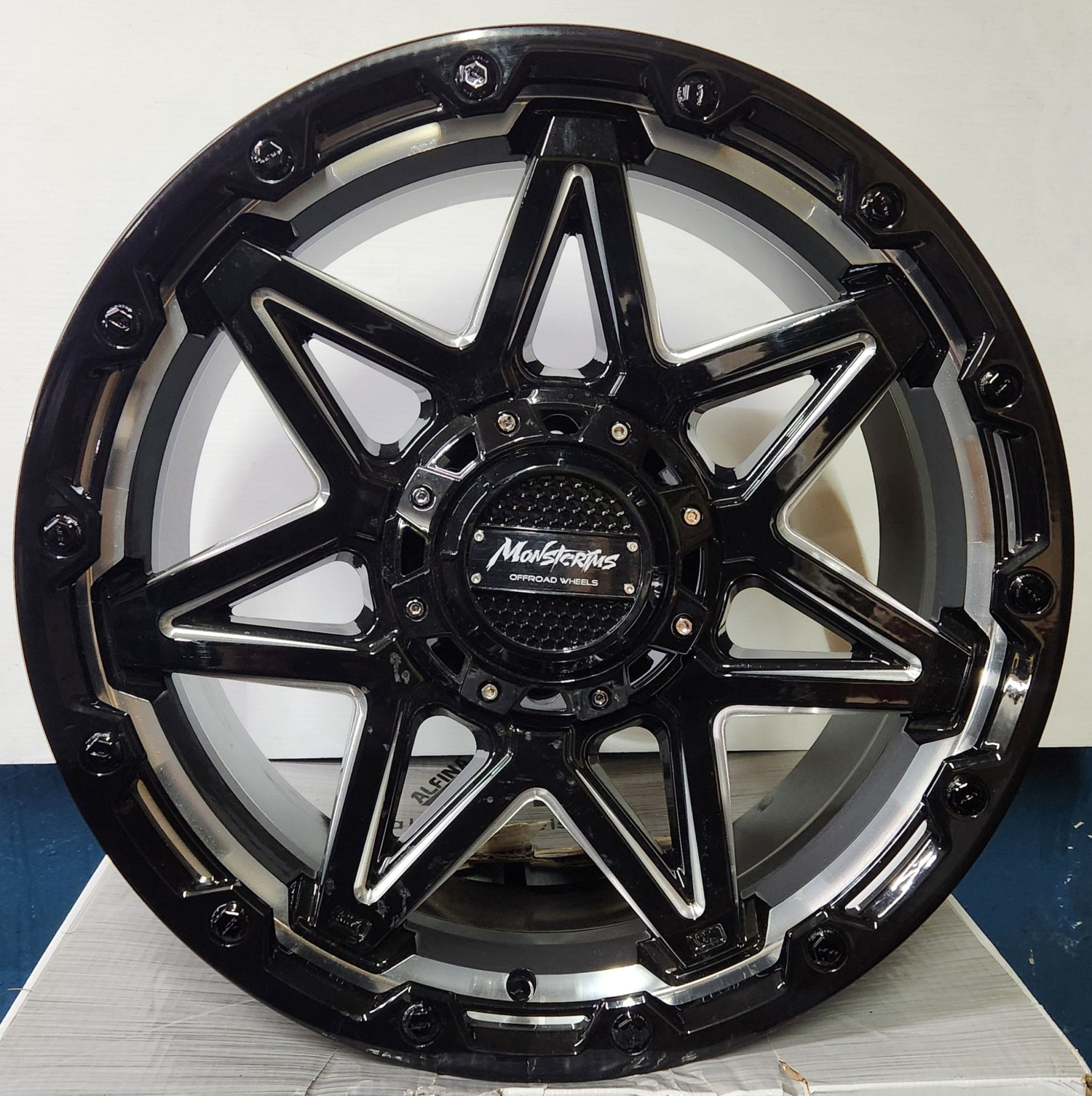 MOR - 9 20x9.5 6x139.7 BLACK MILLING UNDER CUT BLACK RIVETS - Gun Hill Tire House (WTW - WHOLESALE TIRES & WHEELS)