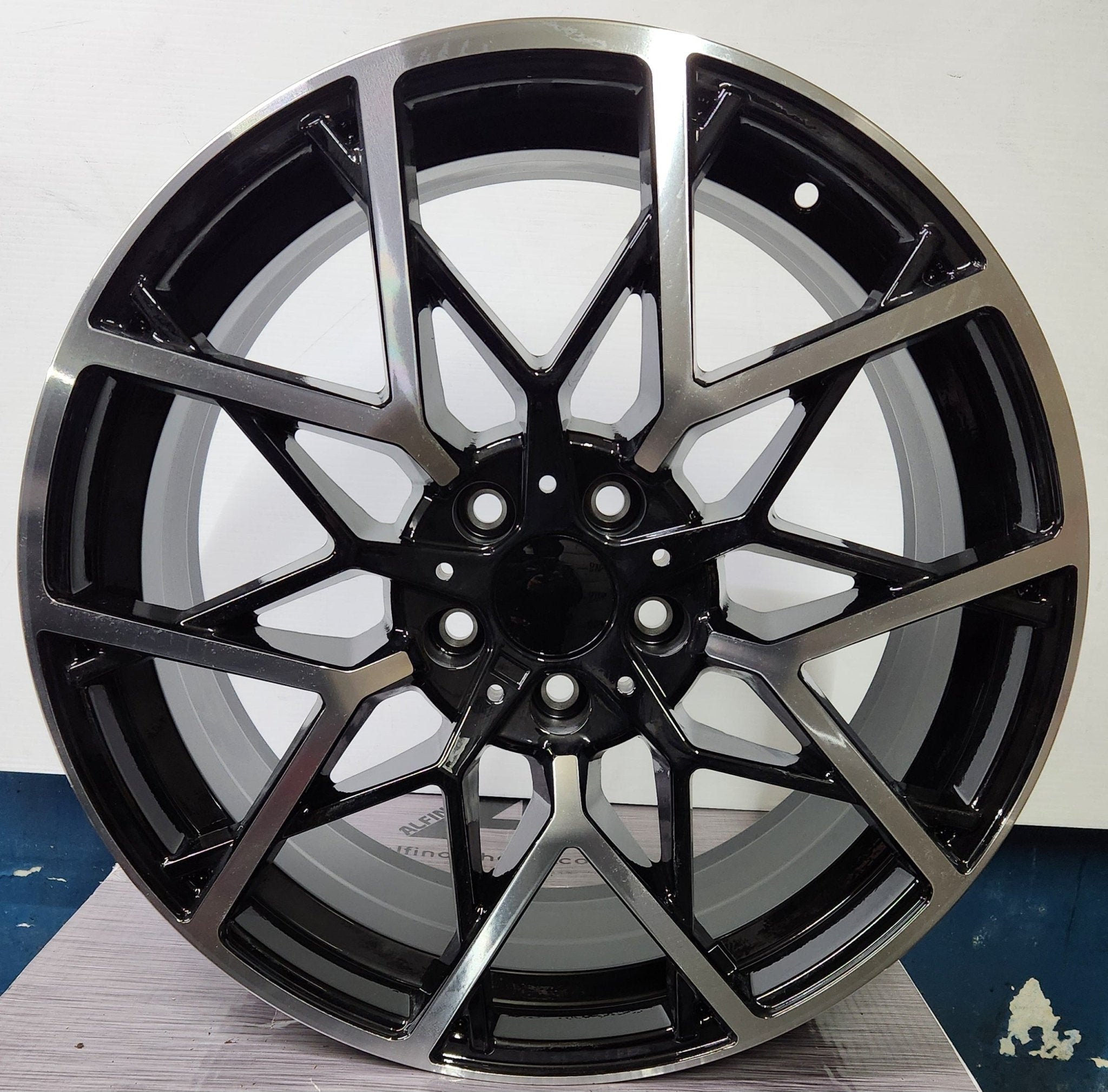 M3 STYLE 1384 WHEELS 20X8.5 5X120 MACHINED FACE W BLACK OUTLINE - Gun Hill Tire House (WTW - WHOLESALE TIRES & WHEELS)