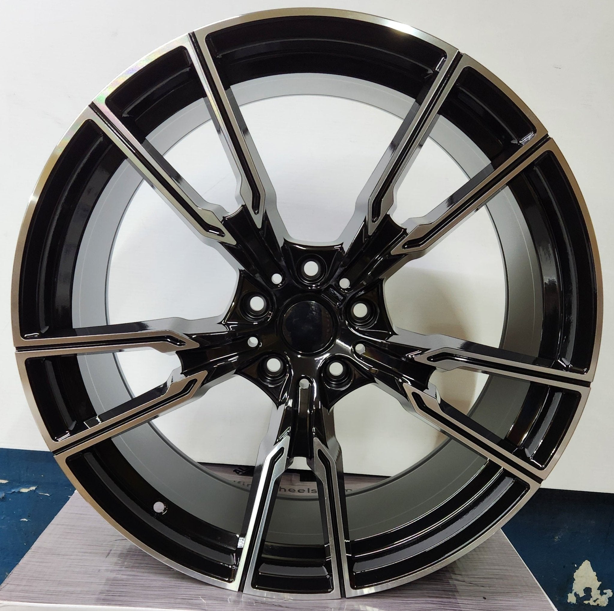 OE - 5171 747M REP 21x10.5 5x120 GLOSS BLACK MACHINED FACE - Gun Hill Tire House (WTW - WHOLESALE TIRES & WHEELS)