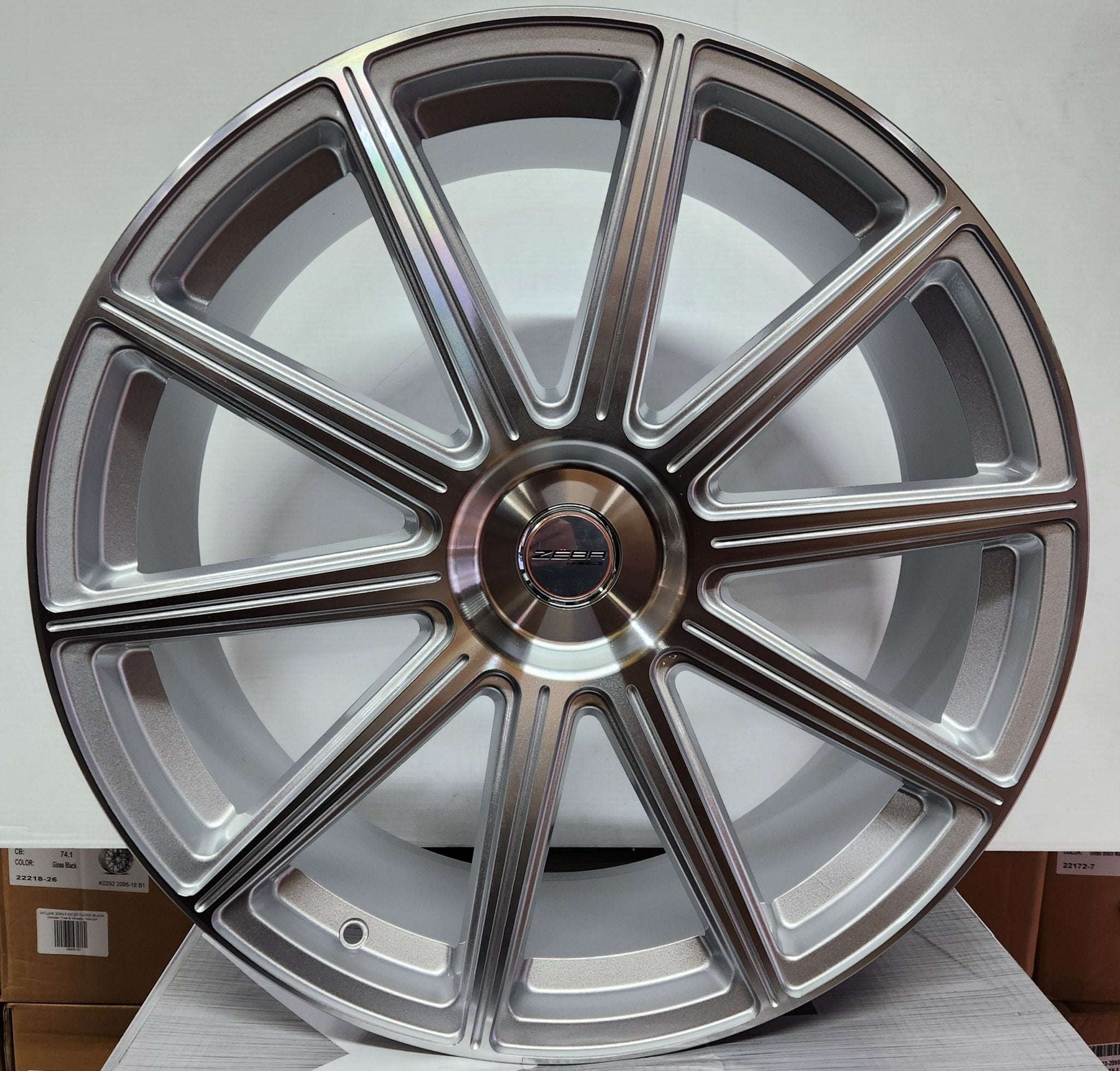 GWG G42 22x10.5 BLANK METALIC SILVER W MACHINE FACE - Gun Hill Tire House (WTW - WHOLESALE TIRES & WHEELS)