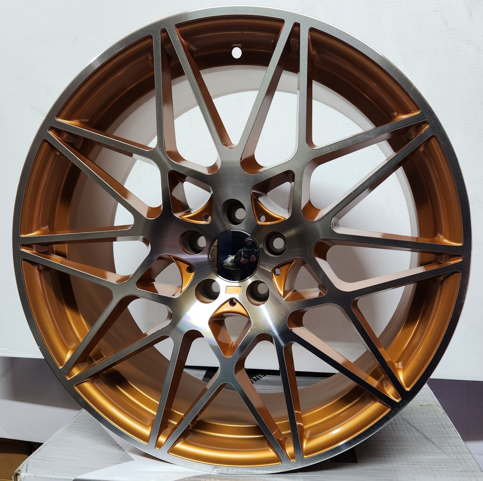 758 WHEELS 20X8.5 5X112 GOLD POLISHED - Gun Hill Tire House (WTW - WHOLESALE TIRES & WHEELS)