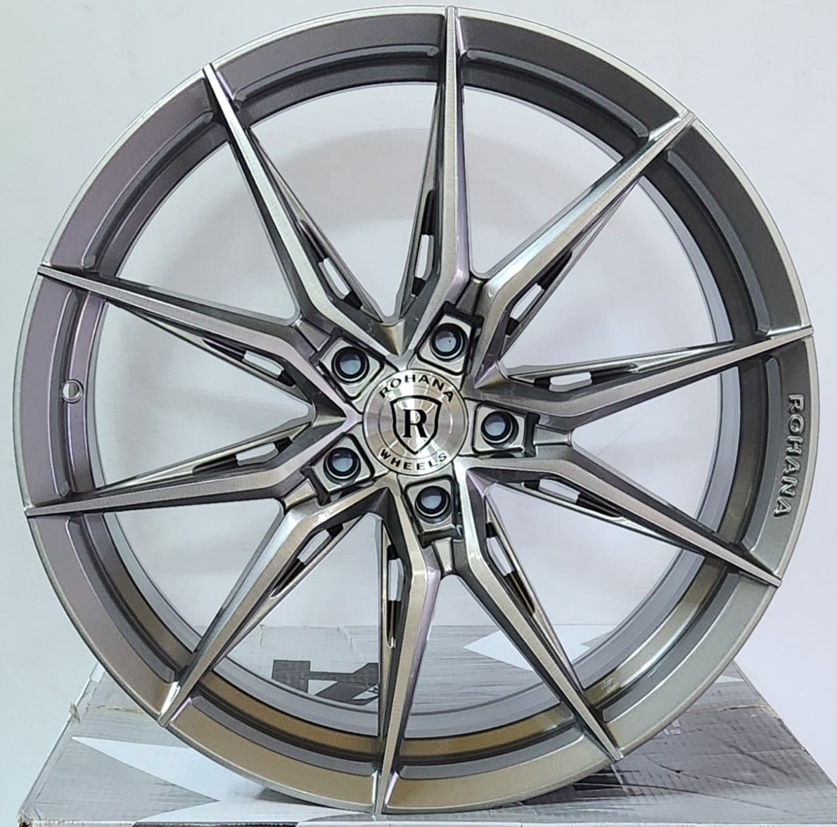 ROHANA RFX13 20x9.0 5x120 BRUSHED TITANIUM - Gun Hill Tire House (WTW - WHOLESALE TIRES & WHEELS)