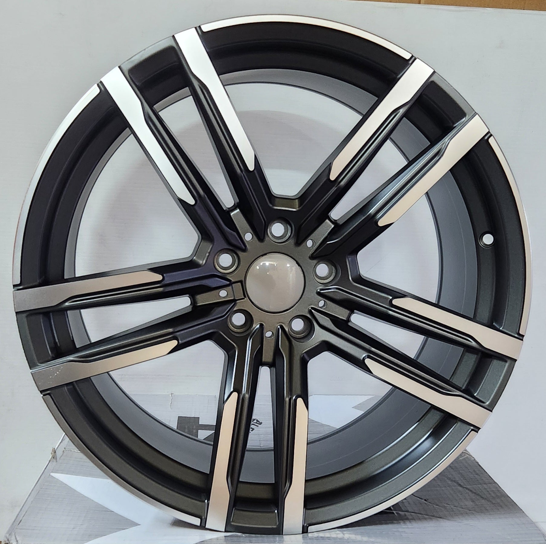 OE - 5511 20X11 5X120 MATTE GUN METAL MACHINE FACE - Gun Hill Tire House (WTW - WHOLESALE TIRES & WHEELS)