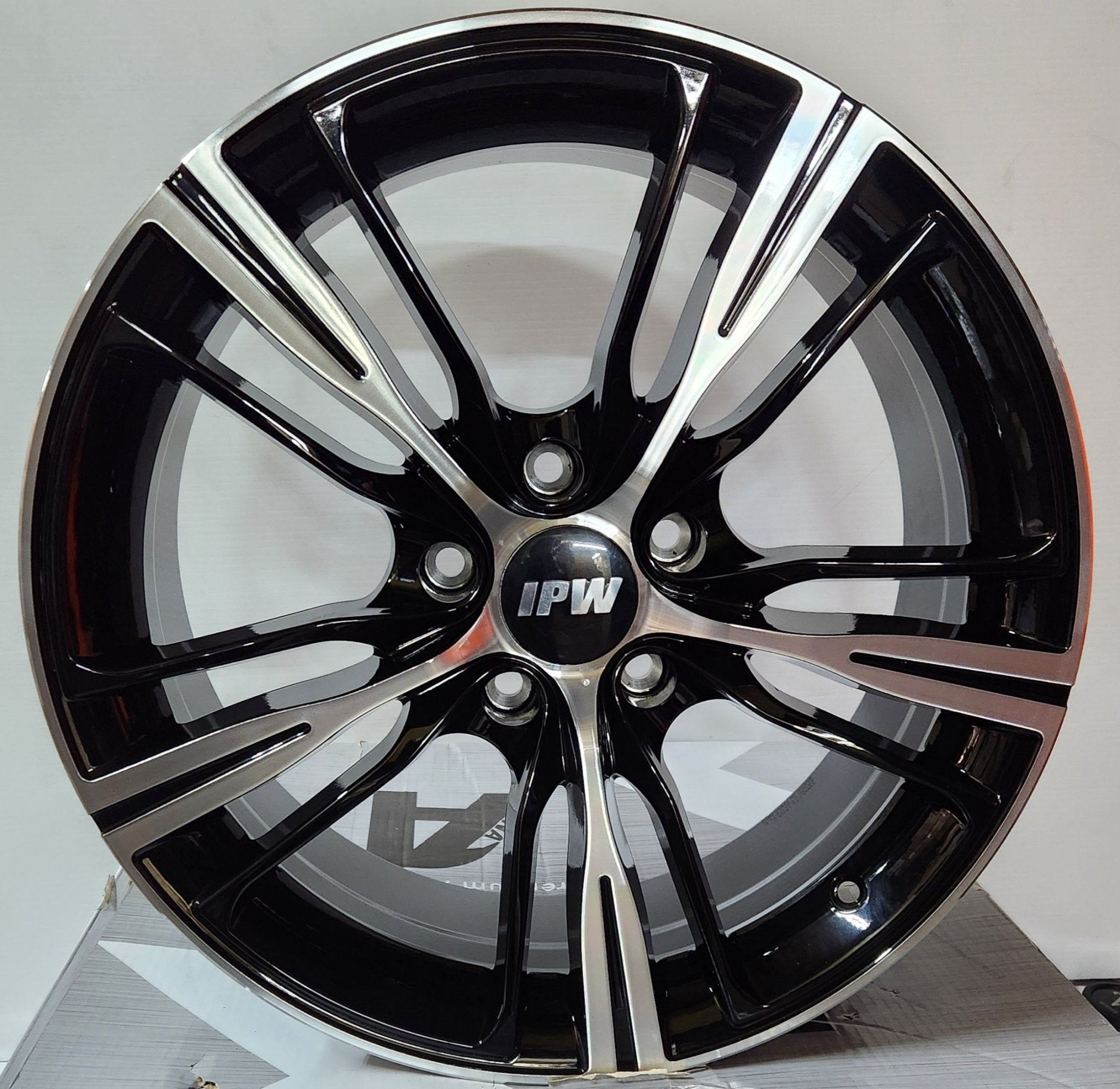 GWG A06 18x8.0 5x120 GLOSS BLACK MACHINED FACE - Gun Hill Tire House (WTW - WHOLESALE TIRES & WHEELS)