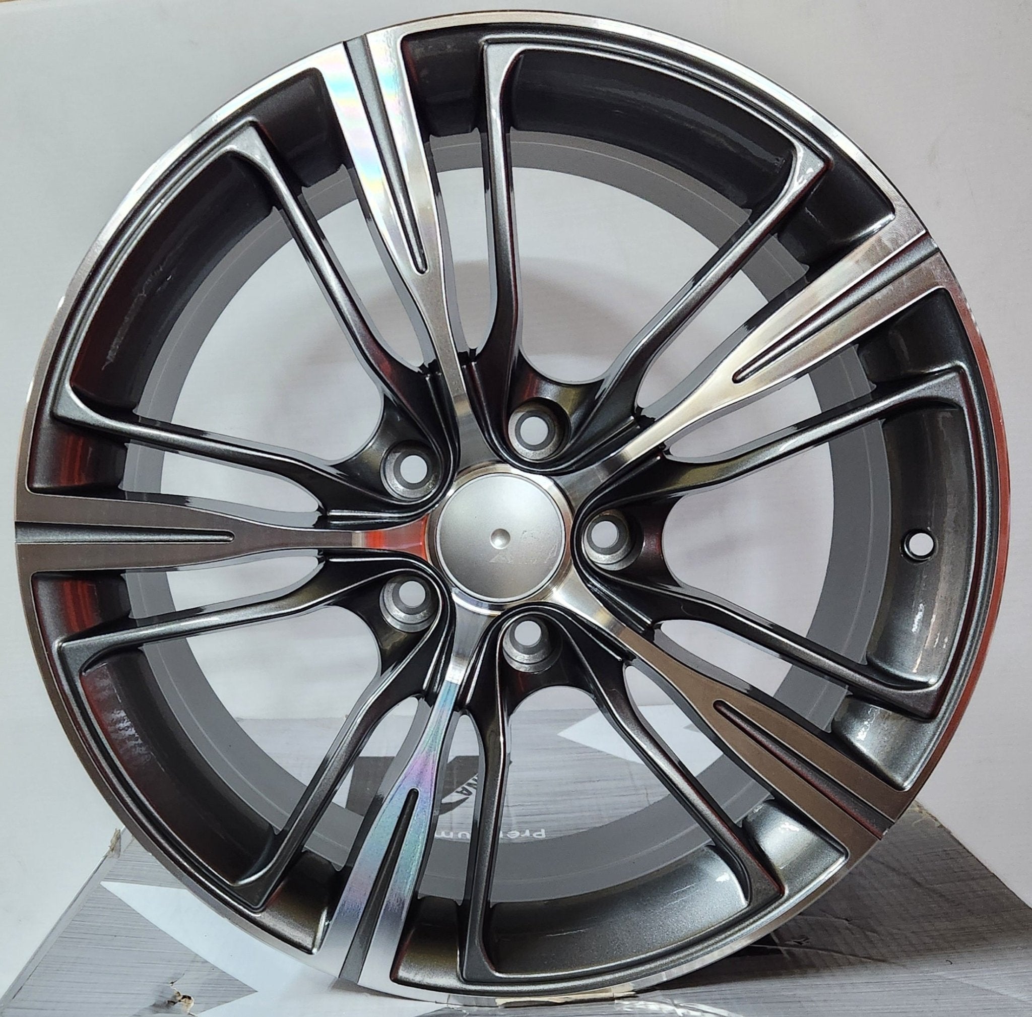 GWG A06 18x8.0 5x120 GUNMETAL MACHINED - Gun Hill Tire House (WTW - WHOLESALE TIRES & WHEELS)