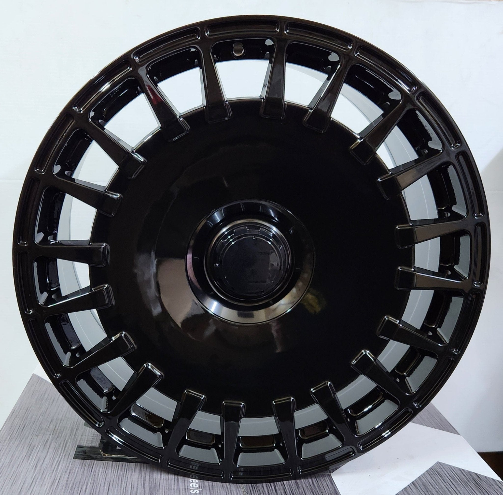 OE - 0343 20x9.5 5x112 GLOSS BLACK (STAGGERED) - Gun Hill Tire House (WTW - WHOLESALE TIRES & WHEELS)