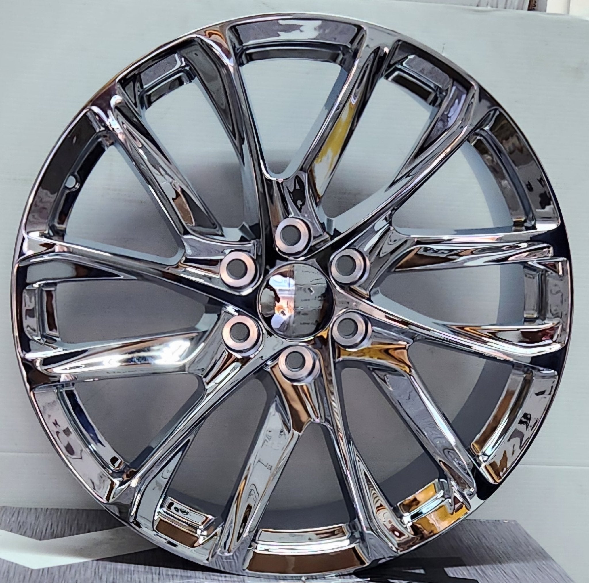 2223 22x9.0 6x139.7 77.8mm CHROME - Gun Hill Tire House (WTW - WHOLESALE TIRES & WHEELS)