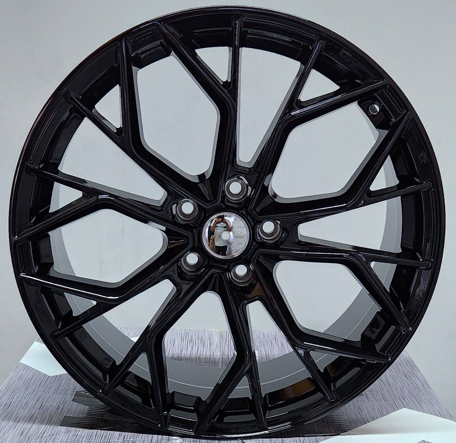 PEGASUS - 5558 Si - 03 19x9.5 5x112 / 5x114.3 GLOSS BLACK +38mm 73.1mm - Gun Hill Tire House (WTW - WHOLESALE TIRES & WHEELS)