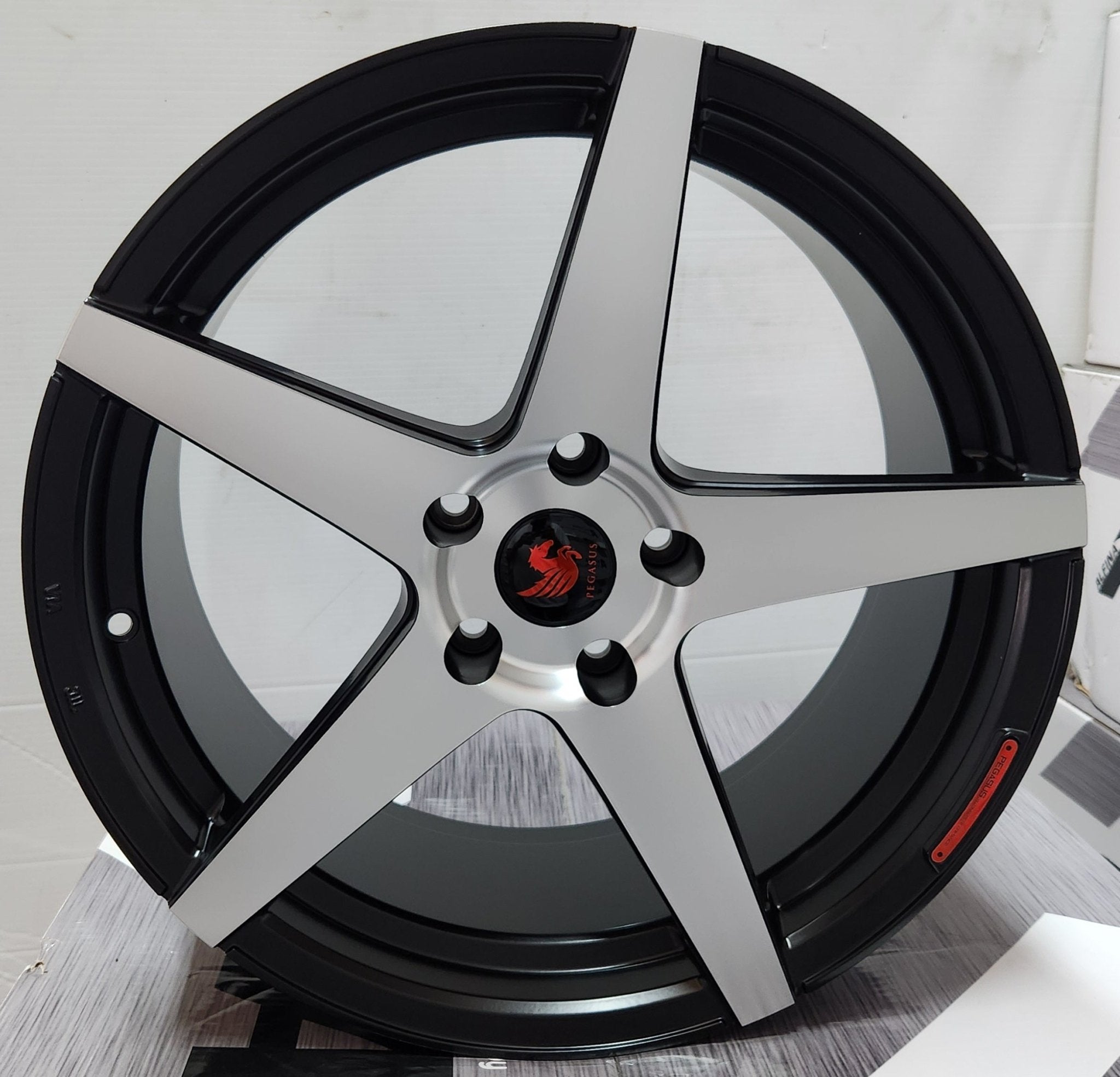 PEGASUS - AD18 18x8.0 5x114.3 MATTE BLACK MACHINE FACE - Gun Hill Tire House (WTW - WHOLESALE TIRES & WHEELS)