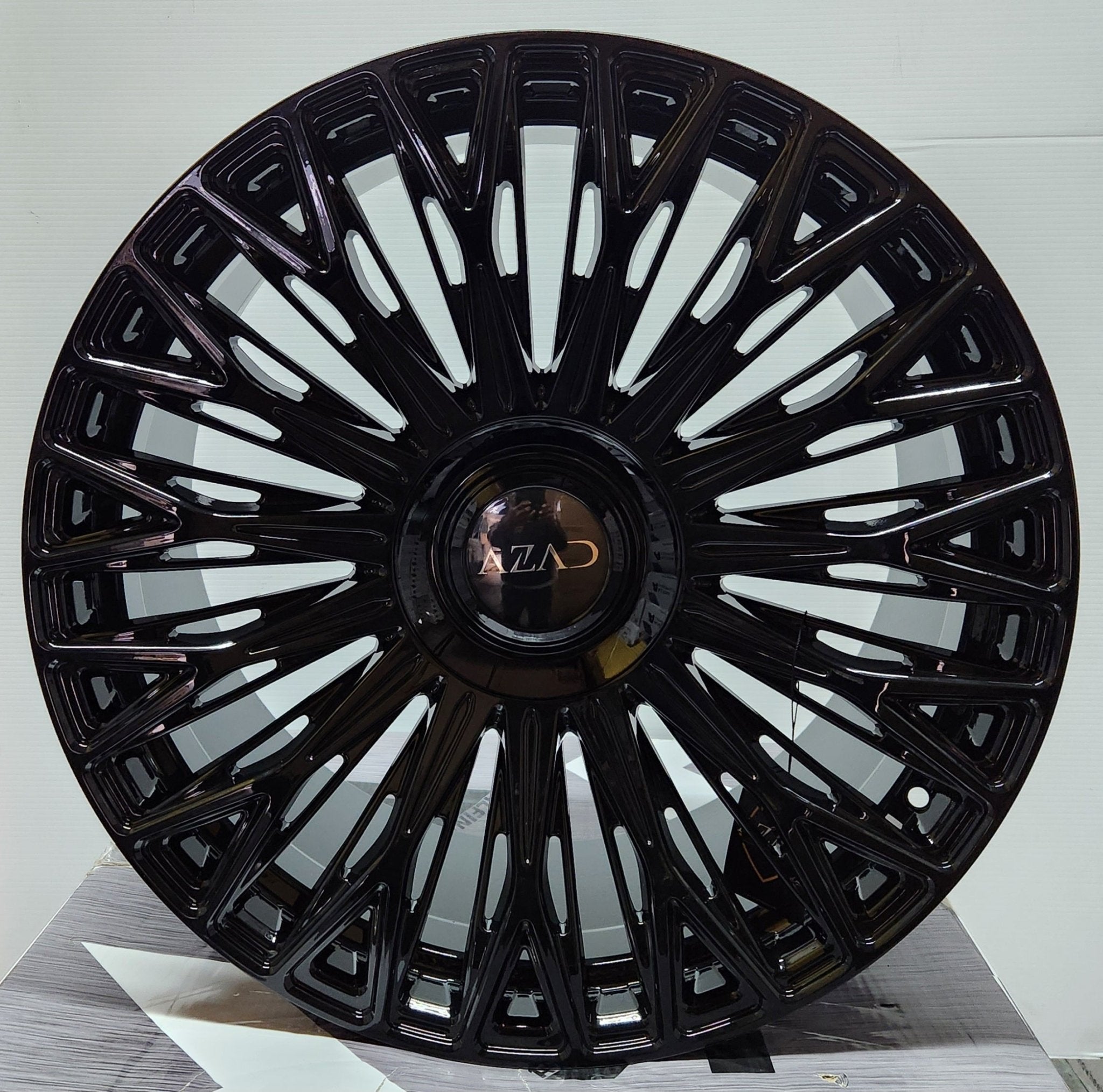 AZAD AZV03 22X10.5 5X112 5X114.3 GLOSS BLACK - Gun Hill Tire House (WTW - WHOLESALE TIRES & WHEELS)