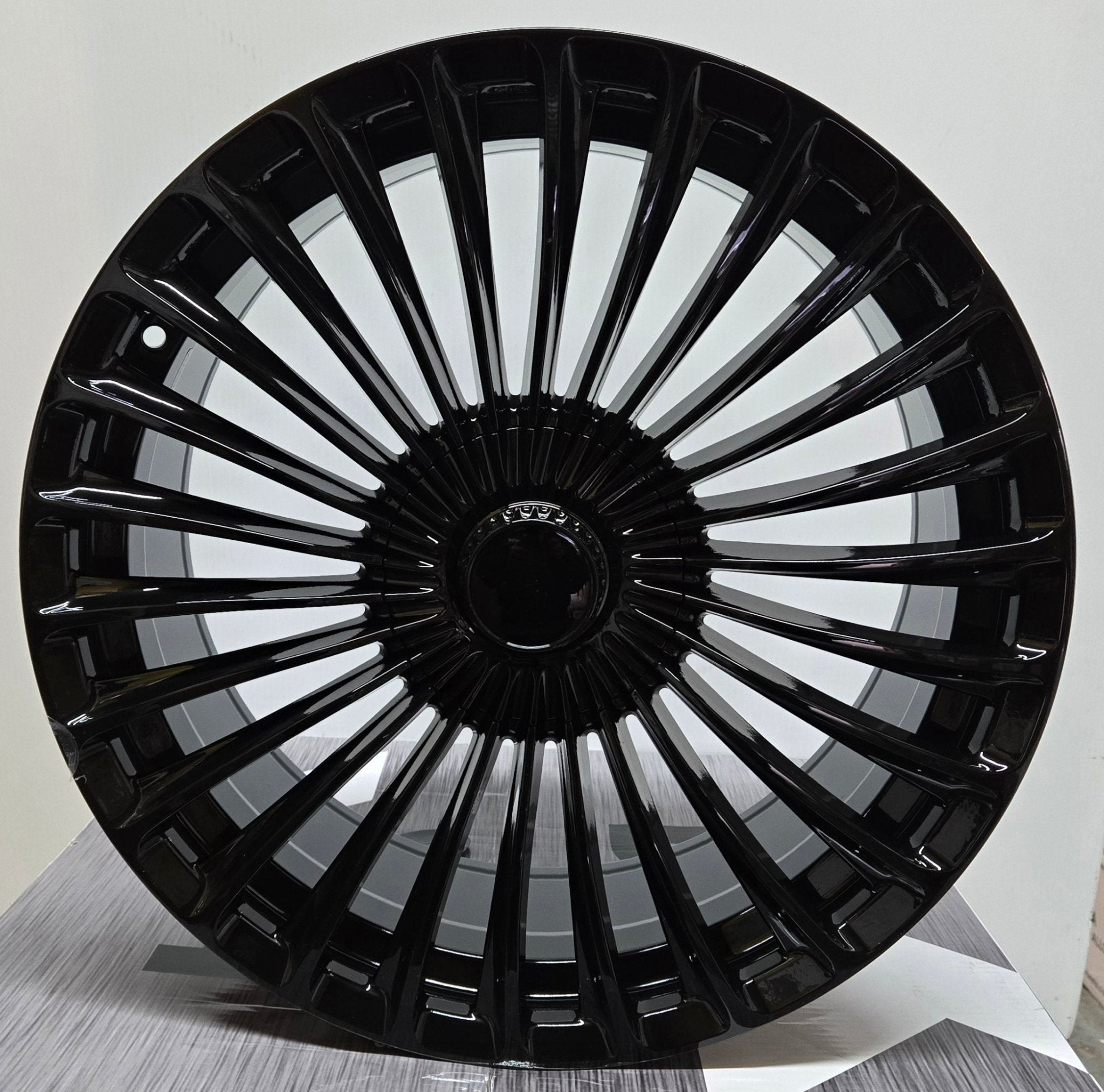 MB - 10550 26 - SPOKE 19x9.5 5x112 GLOSS BLACK - Gun Hill Tire House (WTW - WHOLESALE TIRES & WHEELS)