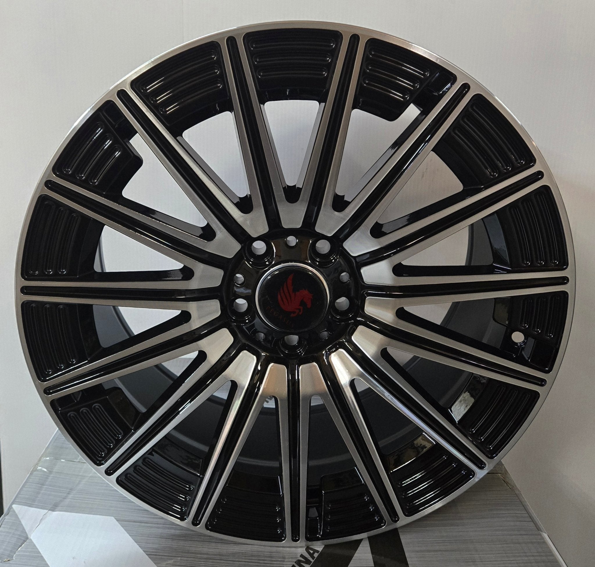 OE - X1183 19X9.5 5X112 PIANO BLACK MACHINED FACE - Gun Hill Tire House (WTW - WHOLESALE TIRES & WHEELS)