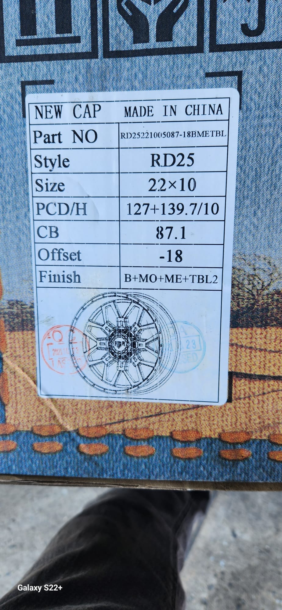 RDR RD25 22x10 5x127 - 5x5.5 B+MO+ME+TBL2 - Gun Hill Tire House (WTW - WHOLESALE TIRES & WHEELS)