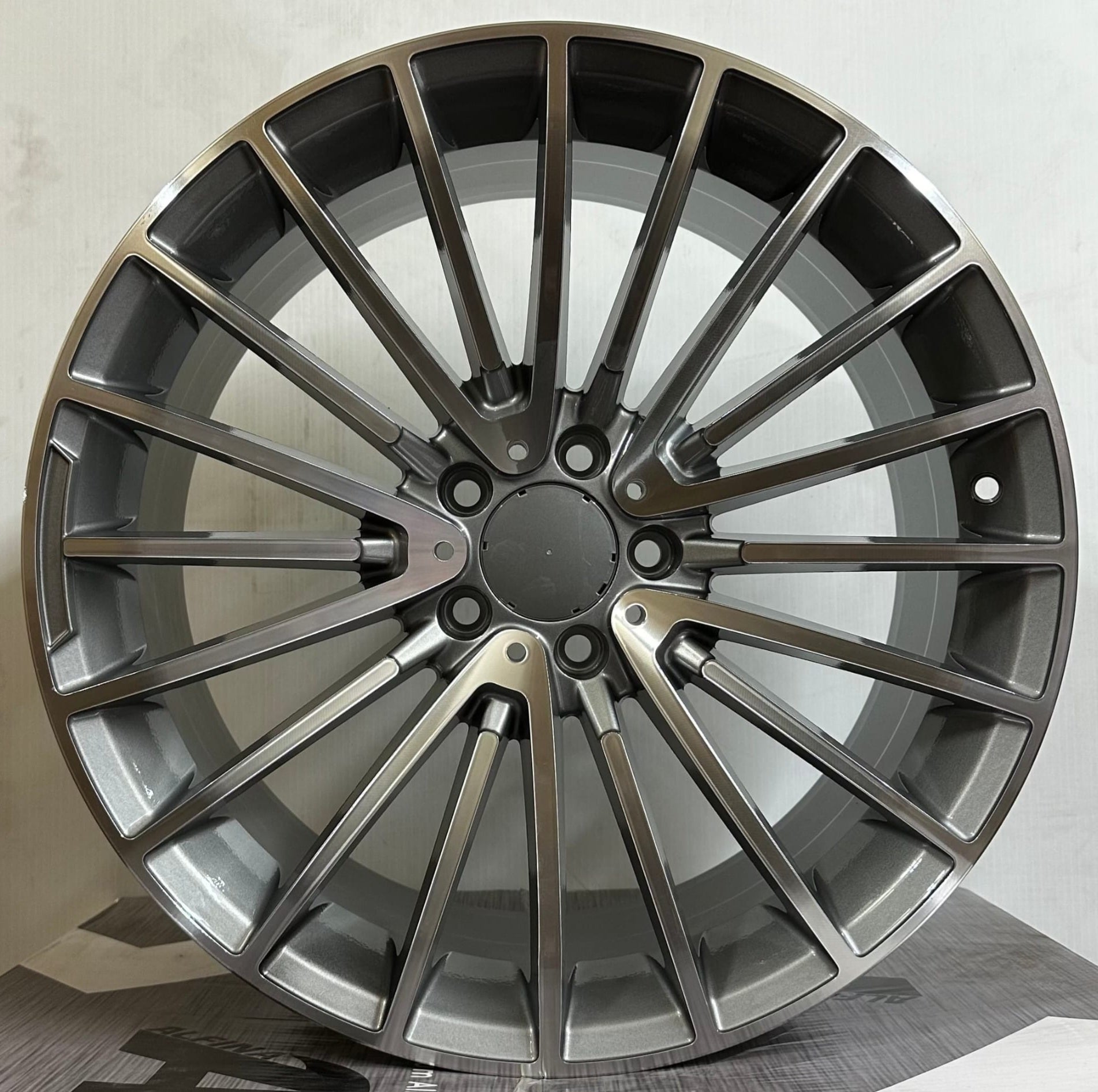 OE - 0235 19x8.5 5x112 GUNMETAL MACHINED FACE - Gun Hill Tire House (WTW - WHOLESALE TIRES & WHEELS)