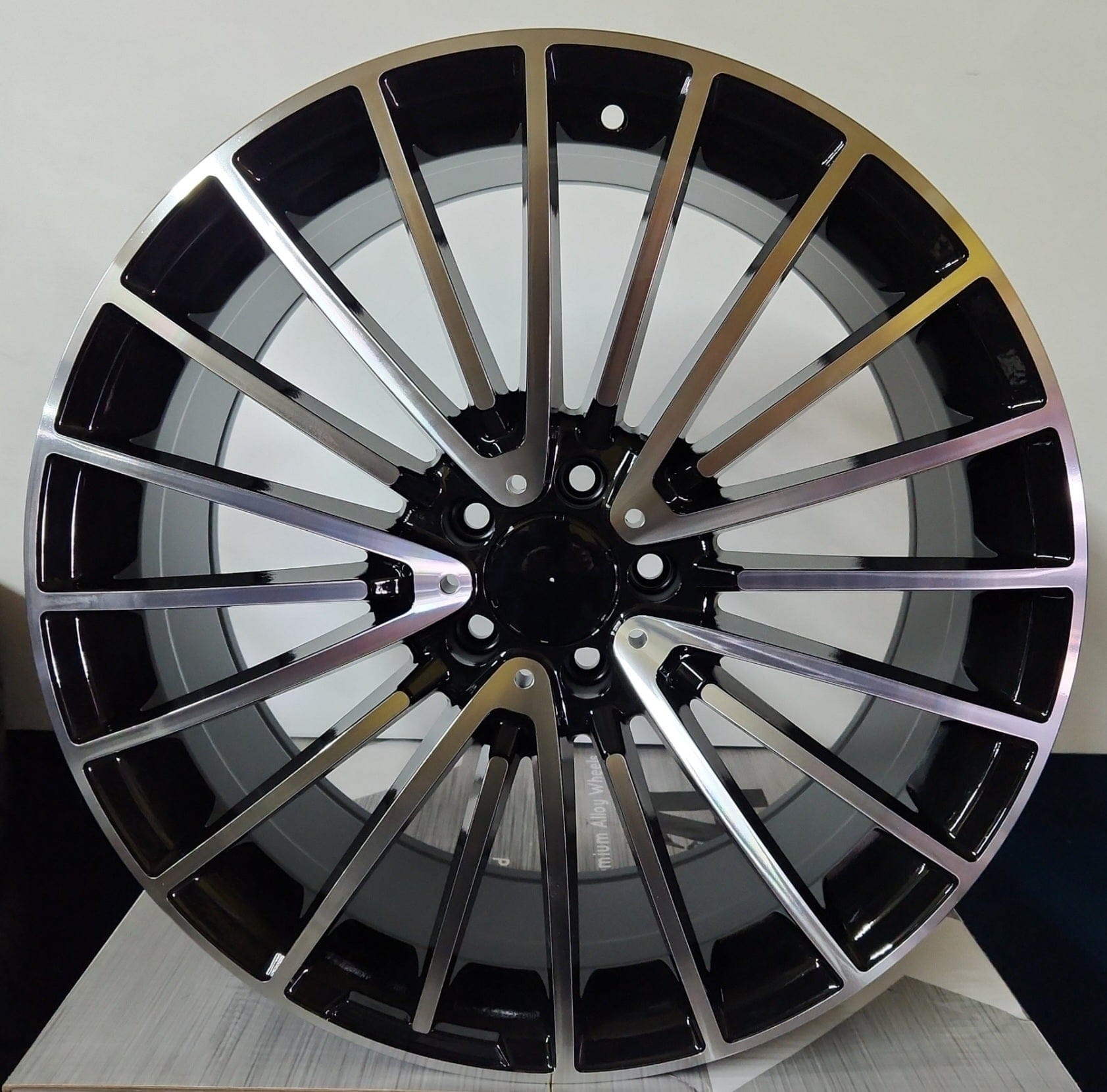 OE - 0235 20x8.5 5x112 GLOSS BLACK MACHINE FACE8 8x180 20 - Gun Hill Tire House (WTW - WHOLESALE TIRES & WHEELS)