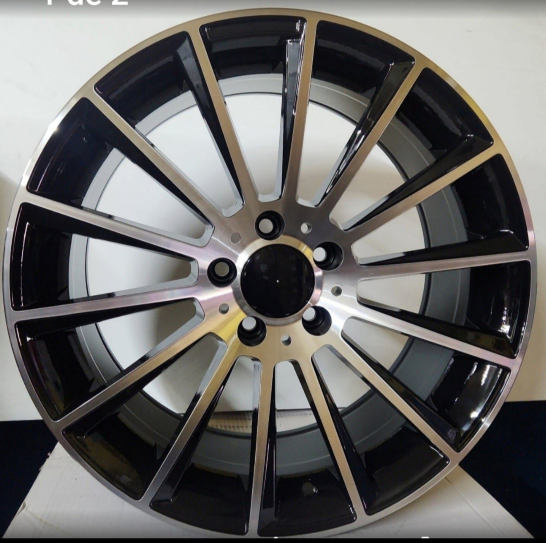 OE - 0236 ZS236 19X8 5X112 BLAC MACHINED FACE - Gun Hill Tire House (WTW - WHOLESALE TIRES & WHEELS)