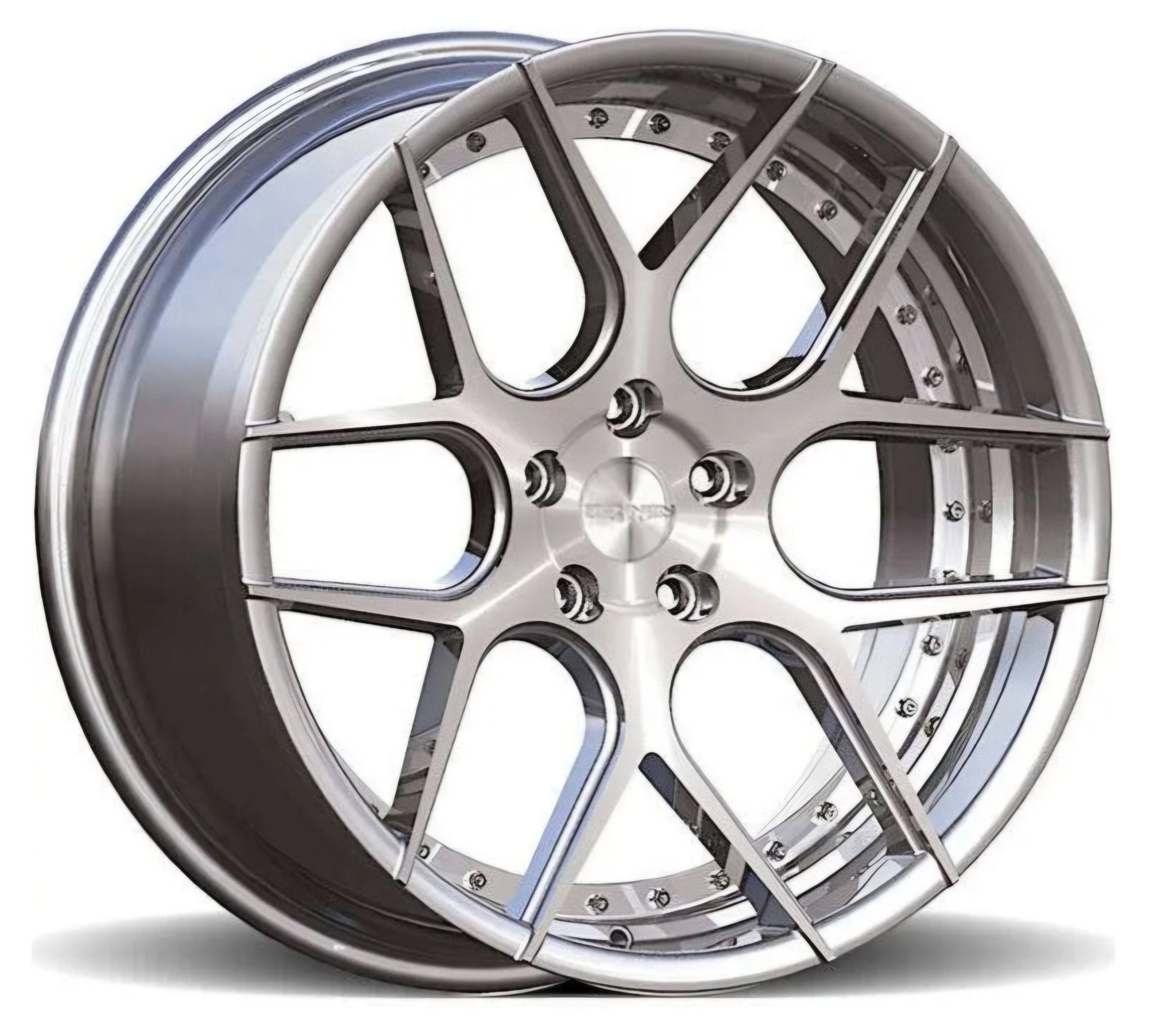 RENNEN CSL4 20x9.0 BLANK (5x112 - 5x120) SILVER MACHINE AND CHROME BOLTS - Gun Hill Tire House (WTW - WHOLESALE TIRES & WHEELS)
