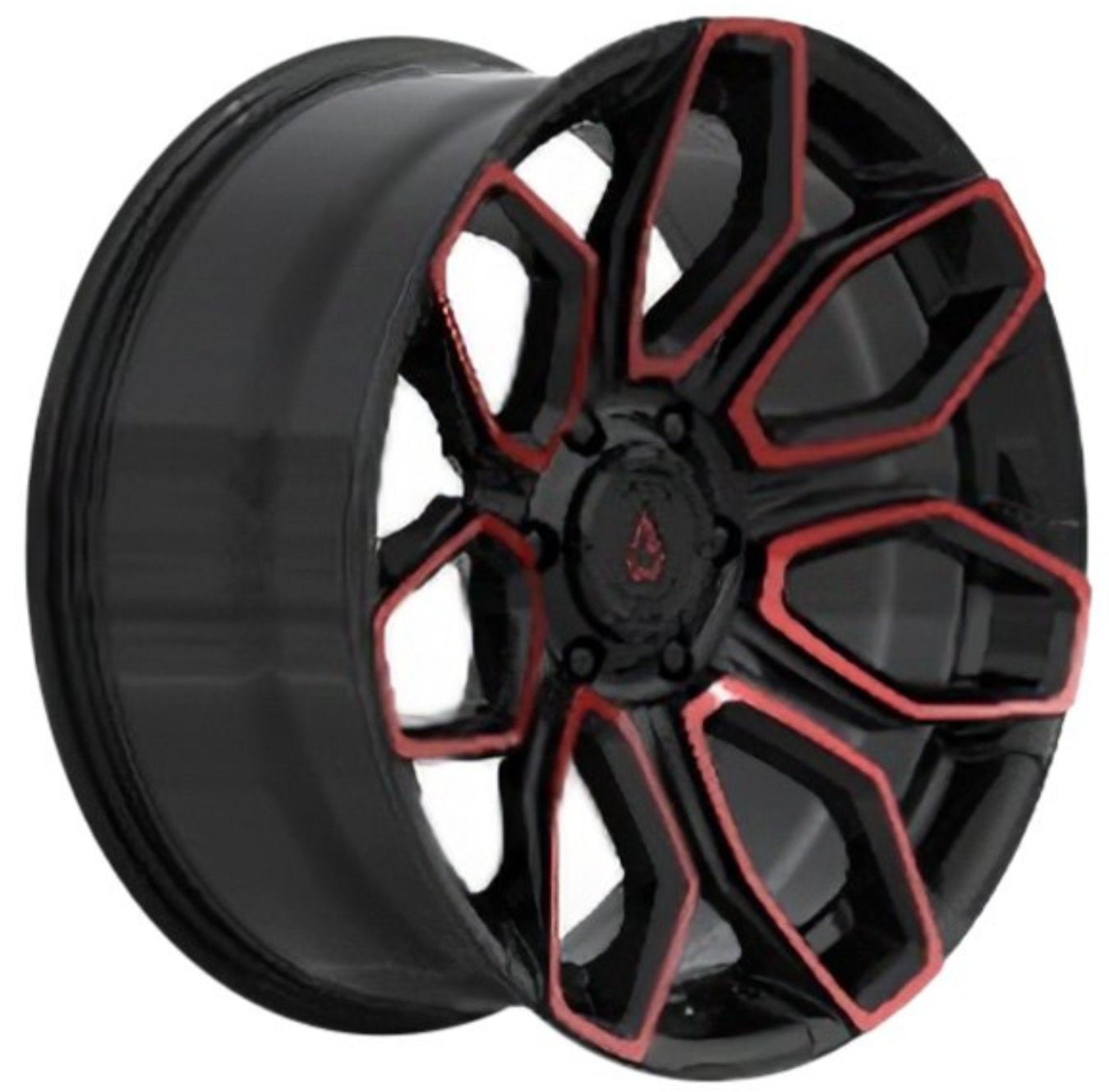 A116 ARENA COBRA 20X10 6X139.7 GLOSS BLACK MACHINE RED TINT - Gun Hill Tire House (WTW - WHOLESALE TIRES & WHEELS)