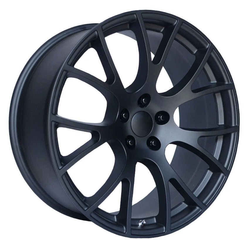161MB - 22957335 22X9.5 5X127 MATT BLACK - Gun Hill Tire House (WTW - WHOLESALE TIRES & WHEELS)