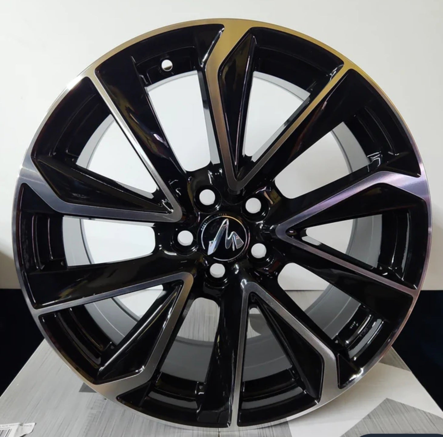 W254 17x7.5 5x100 BLACK MACHINE FACE - Gun Hill Tire House (WTW - WHOLESALE TIRES & WHEELS)