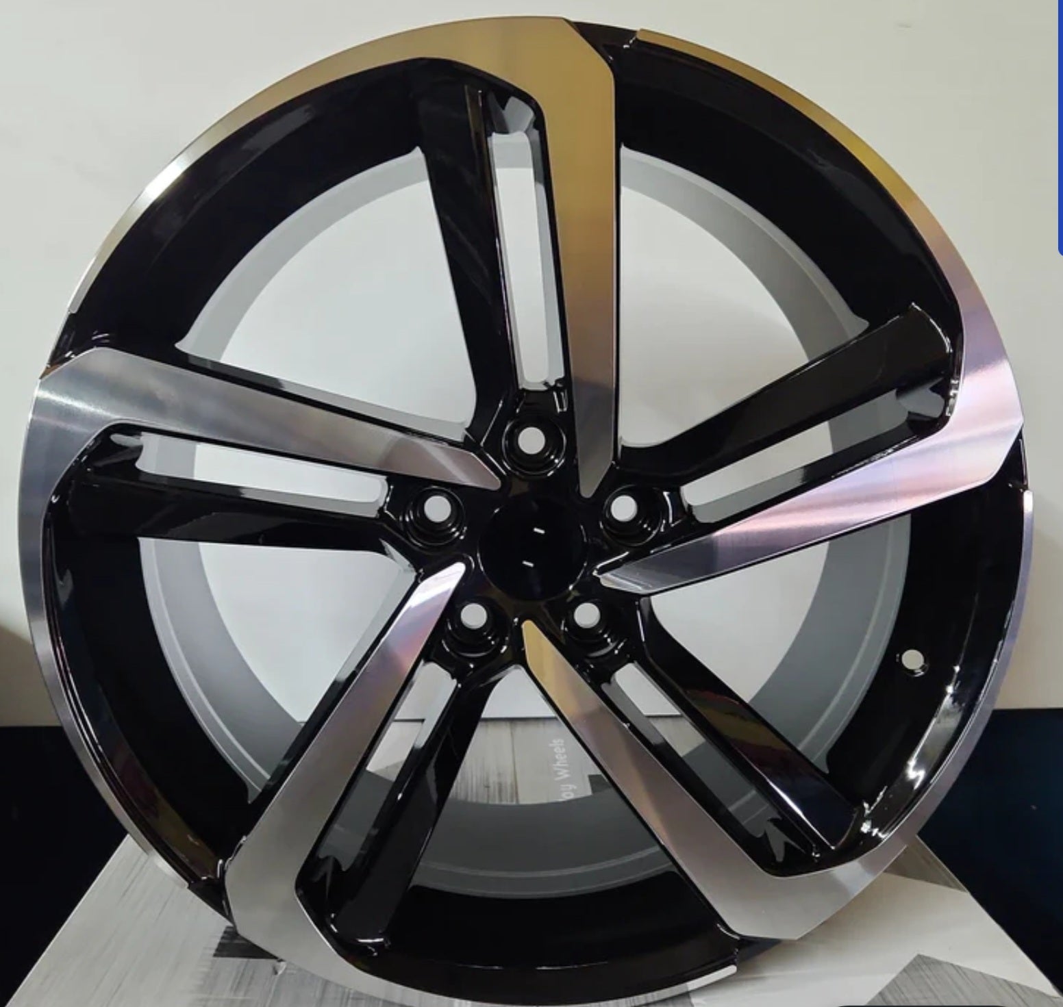 HD - W315 18x8.0 5X4.5 BLACK MACHINE FACE - Gun Hill Tire House (WTW - WHOLESALE TIRES & WHEELS)