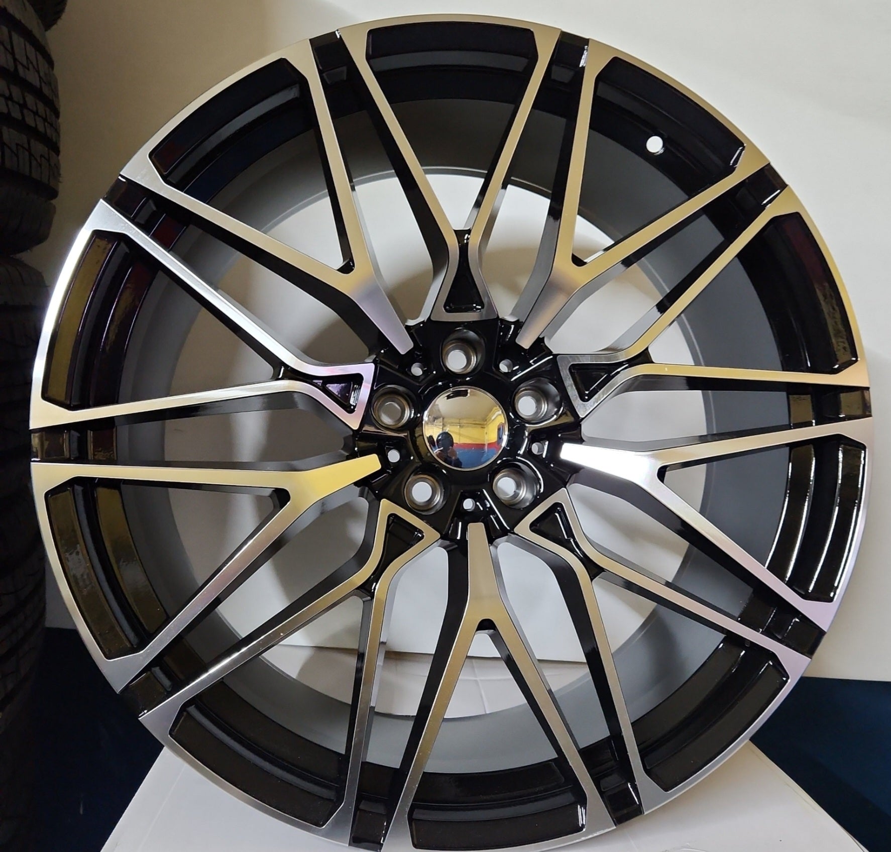 W741 WHEELS 7100 20X10.0 5X112 BLACK MACHINED FACE - Gun Hill Tire House (WTW - WHOLESALE TIRES & WHEELS)