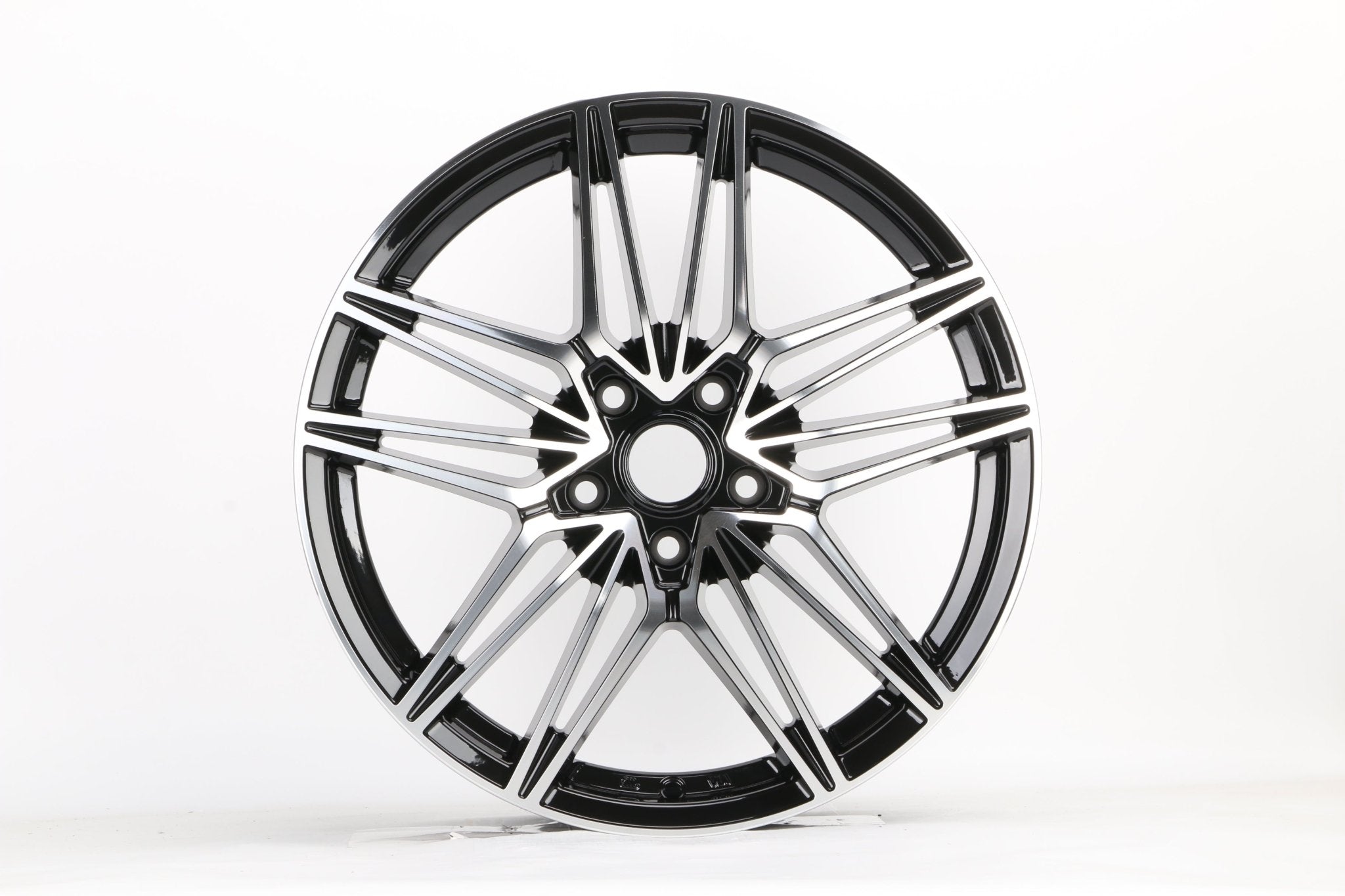 W102 1861 Black Machined Face 17x7.5 ET35 5x113 CB73.1 C030IPW - B - Gun Hill Tire House (WTW - WHOLESALE TIRES & WHEELS)