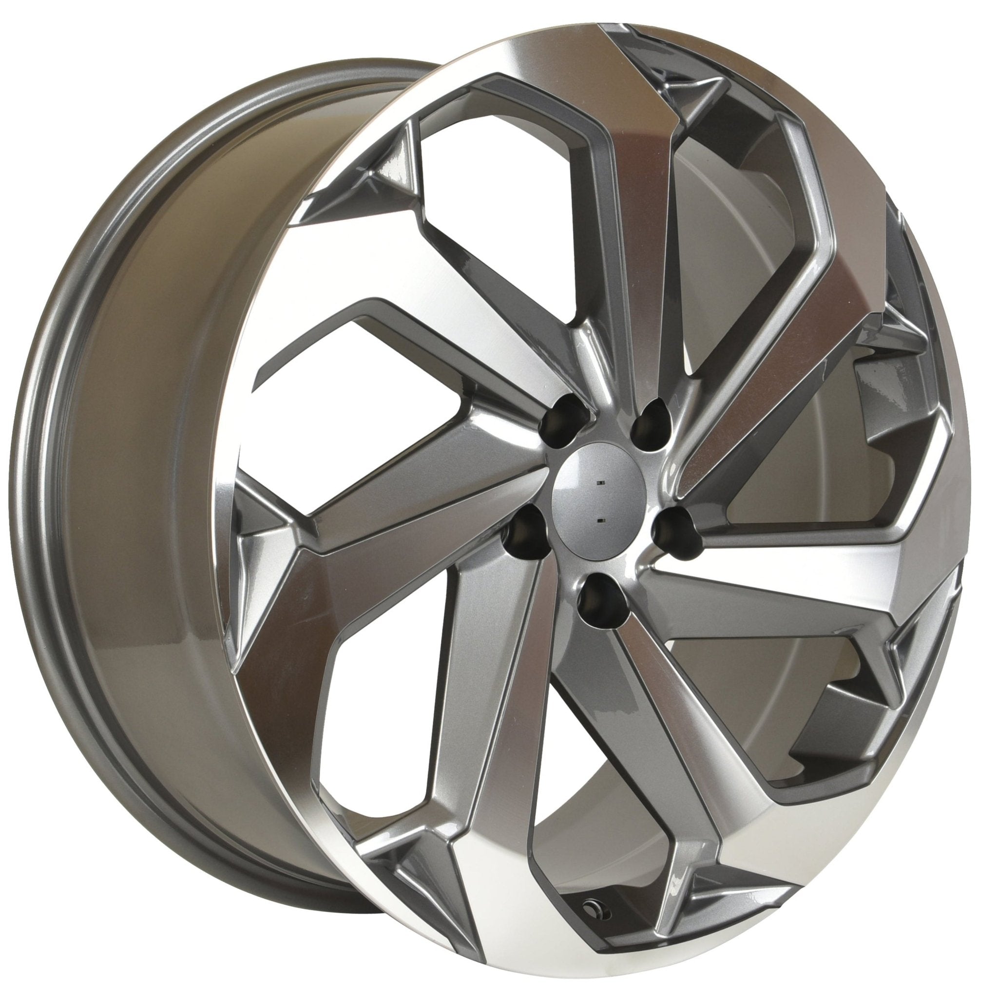 W316 Gunmetal Machined Face 22x8.0 ET40 5x100 CB73.1 - Gun Hill Tire House (WTW - WHOLESALE TIRES & WHEELS)