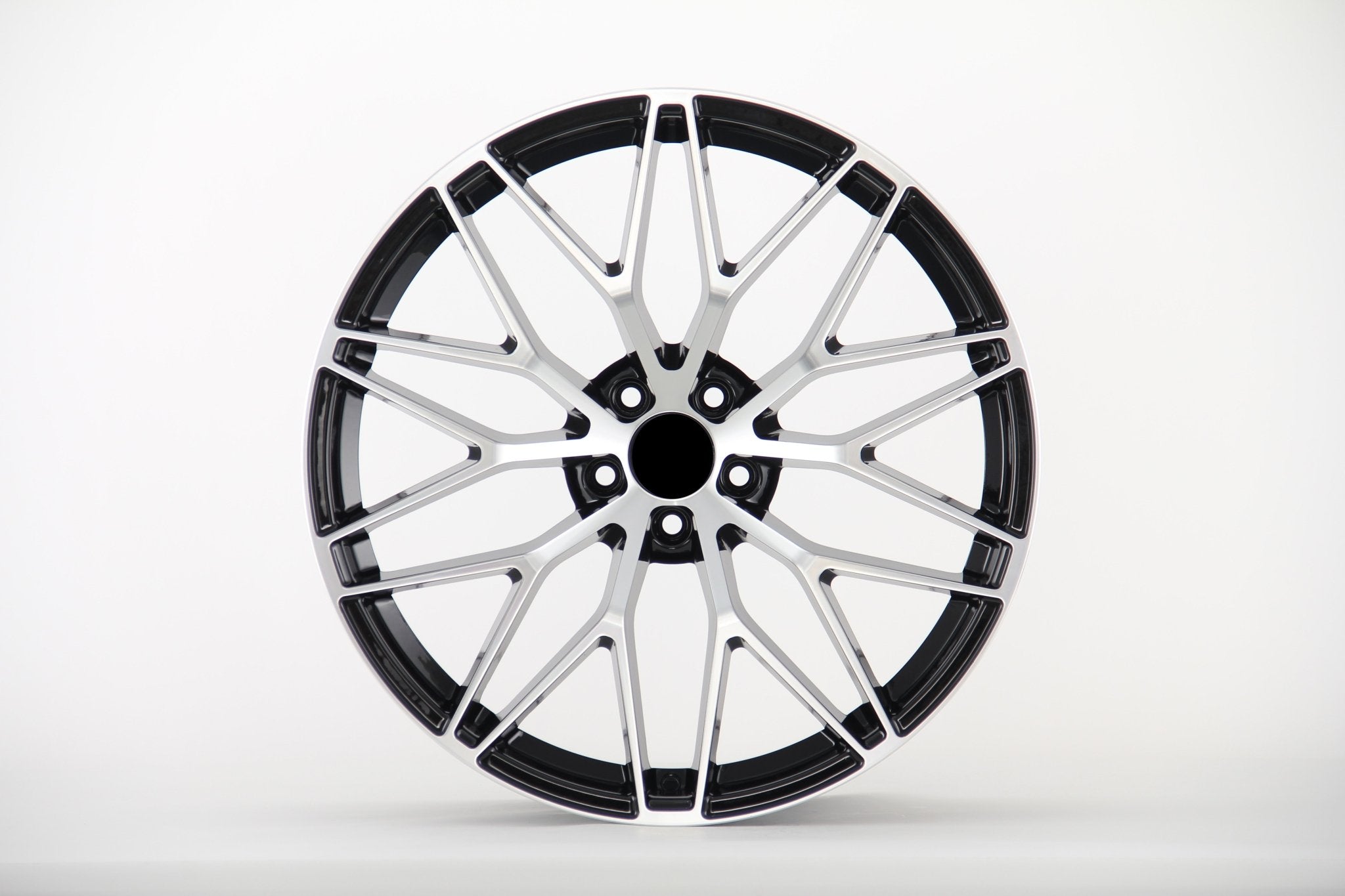 W864 874 Black Machined Face 21x10 ET19 5x112 CB66.45 - Gun Hill Tire House (WTW - WHOLESALE TIRES & WHEELS)