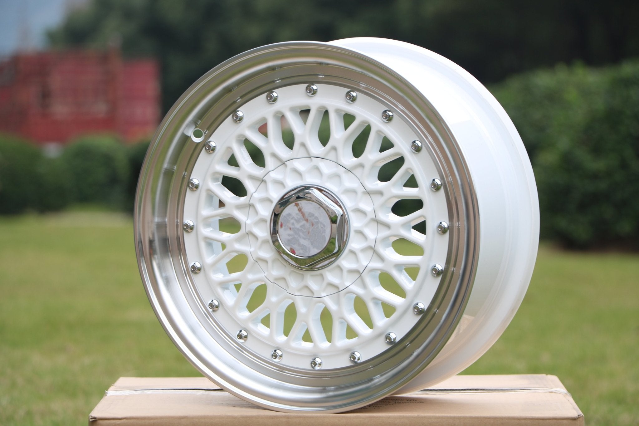 W883 479 White Machined Lip 20x9.5 ET35 5x112/114.3/120 CB73.1 - Gun Hill Tire House (WTW - WHOLESALE TIRES & WHEELS)