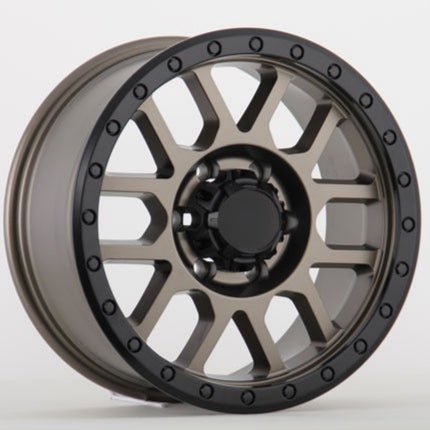 W901 414 Satin Bronze Black Lip 17x9.0 ET - 12 5x127 CB71.56 - Gun Hill Tire House (WTW - WHOLESALE TIRES & WHEELS)