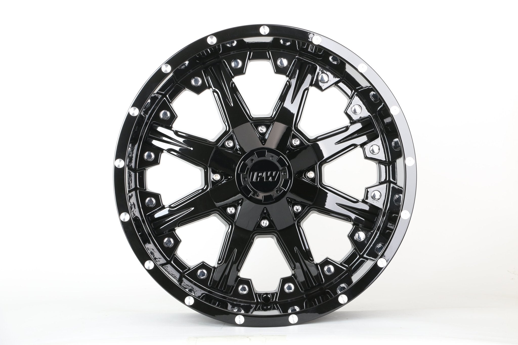 W927 1818 Gloss Black Milled 17x9.0 ET0 6x139.7 CB106.1 C1521IPW - B - Gun Hill Tire House (WTW - WHOLESALE TIRES & WHEELS)