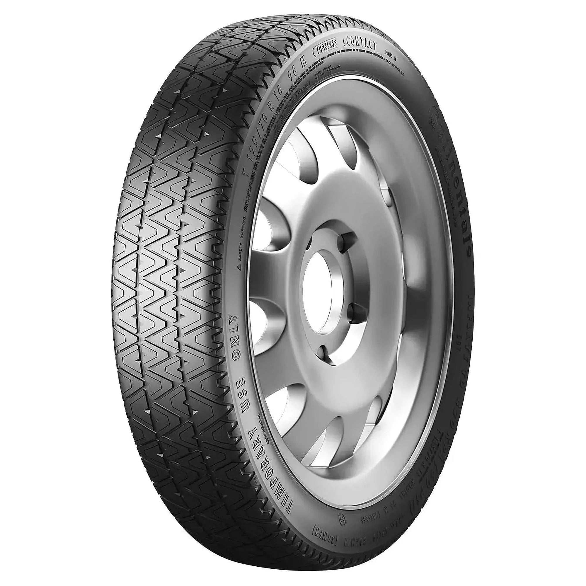 125/70R15 Continental Scontact 95M Temp Spare Tire - Gun Hill Tire House (WTW - WHOLESALE TIRES & WHEELS)