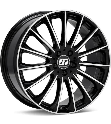 MSW TYPE 30 MACHINED W/BLACK ACCENT - Gun Hill Tire House (WTW - WHOLESALE TIRES & WHEELS)