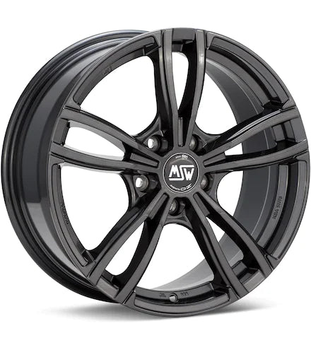 MSW TYPE 73 MACHINED W/GLOSS GREY ACCENT - Gun Hill Tire House (WTW - WHOLESALE TIRES & WHEELS)