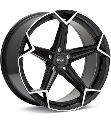 NICHE ROAD WHEELS ARROW MACHINED W/GLOSS BLACK ACCENT - Gun Hill Tire House (WTW - WHOLESALE TIRES & WHEELS)