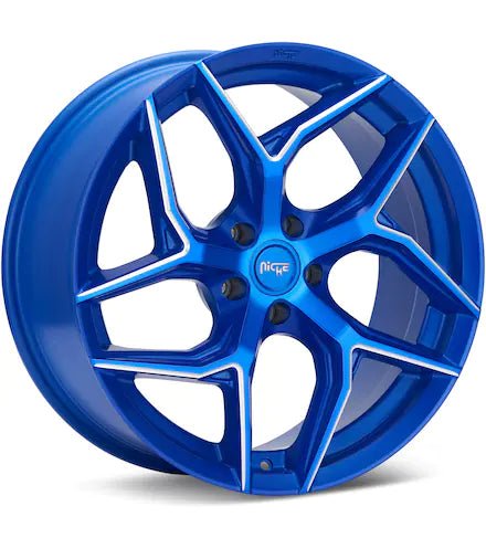 NICHE ROAD WHEELS TORSION ANODIZED BLUE W/MILLED ACCENT - Gun Hill Tire House (WTW - WHOLESALE TIRES & WHEELS)
