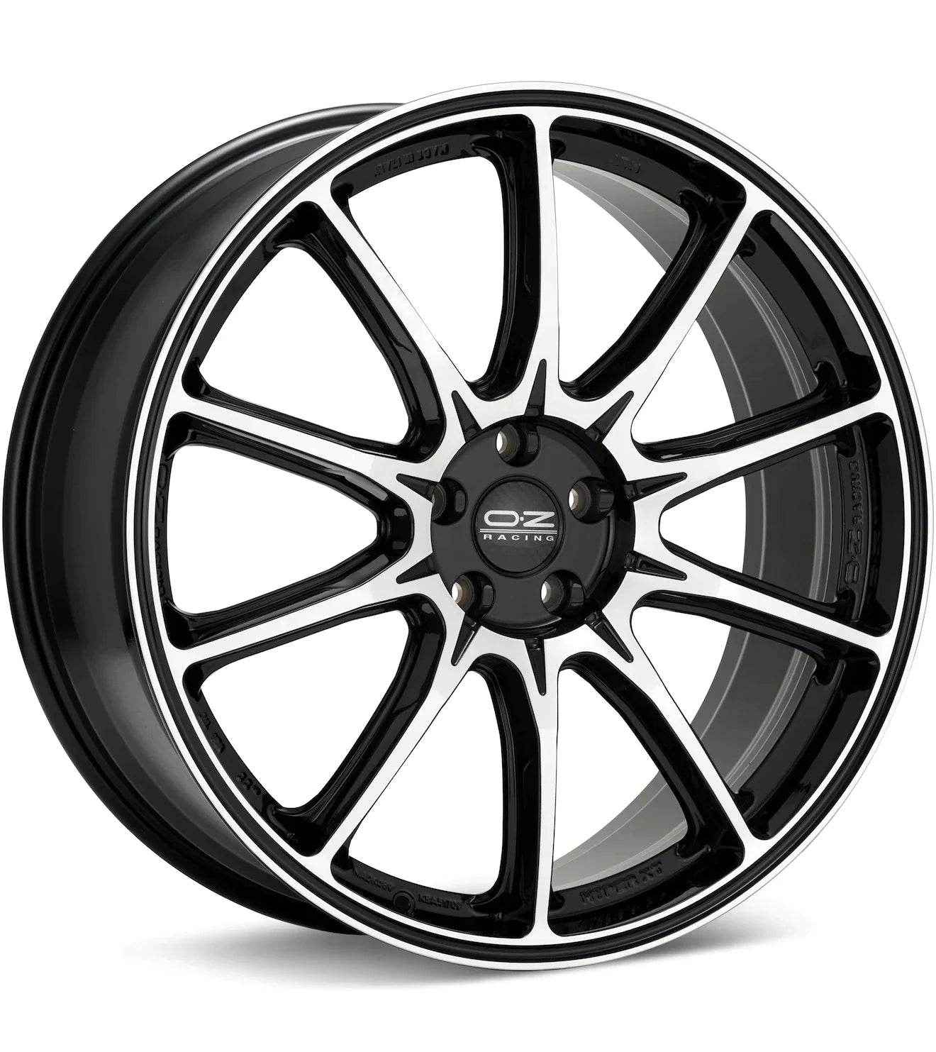O.Z. HYPER XT HLT STAR GRAPHITE W/MACHINED LIP - Gun Hill Tire House (WTW - WHOLESALE TIRES & WHEELS)