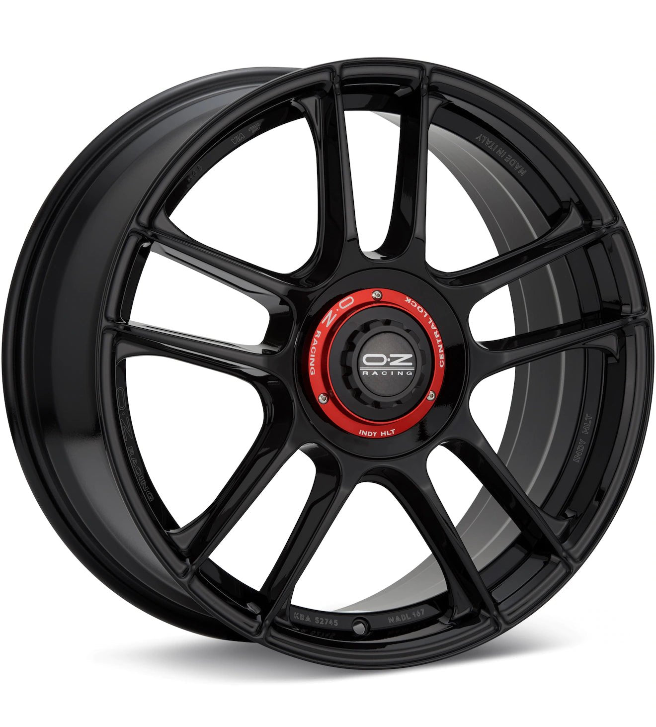 O.Z. INDY HLT GLOSS BLACK PAINTED - Gun Hill Tire House (WTW - WHOLESALE TIRES & WHEELS)