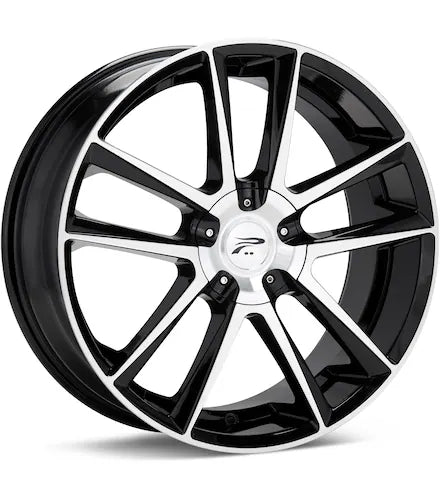 PLATINUM GEMINI MACHINED W/BLACK ACCENT - Gun Hill Tire House (WTW - WHOLESALE TIRES & WHEELS)