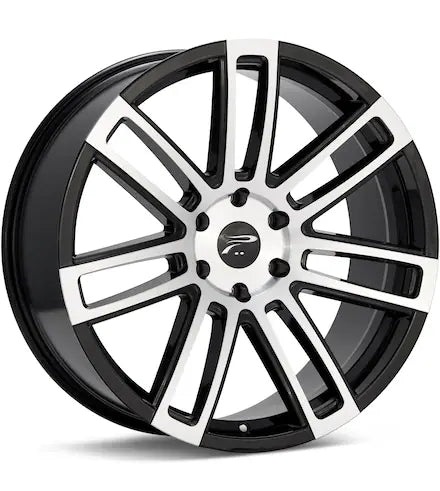 PLATINUM GHOST MACHINED W/BLACK ACCENT - Gun Hill Tire House (WTW - WHOLESALE TIRES & WHEELS)