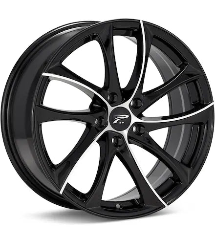 PLATINUM GYRO MACHINED W/BLACK ACCENT - Gun Hill Tire House (WTW - WHOLESALE TIRES & WHEELS)