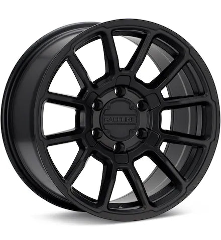 RACELINE GAUGE SATIN BLACK PAINTED - Gun Hill Tire House (WTW - WHOLESALE TIRES & WHEELS)