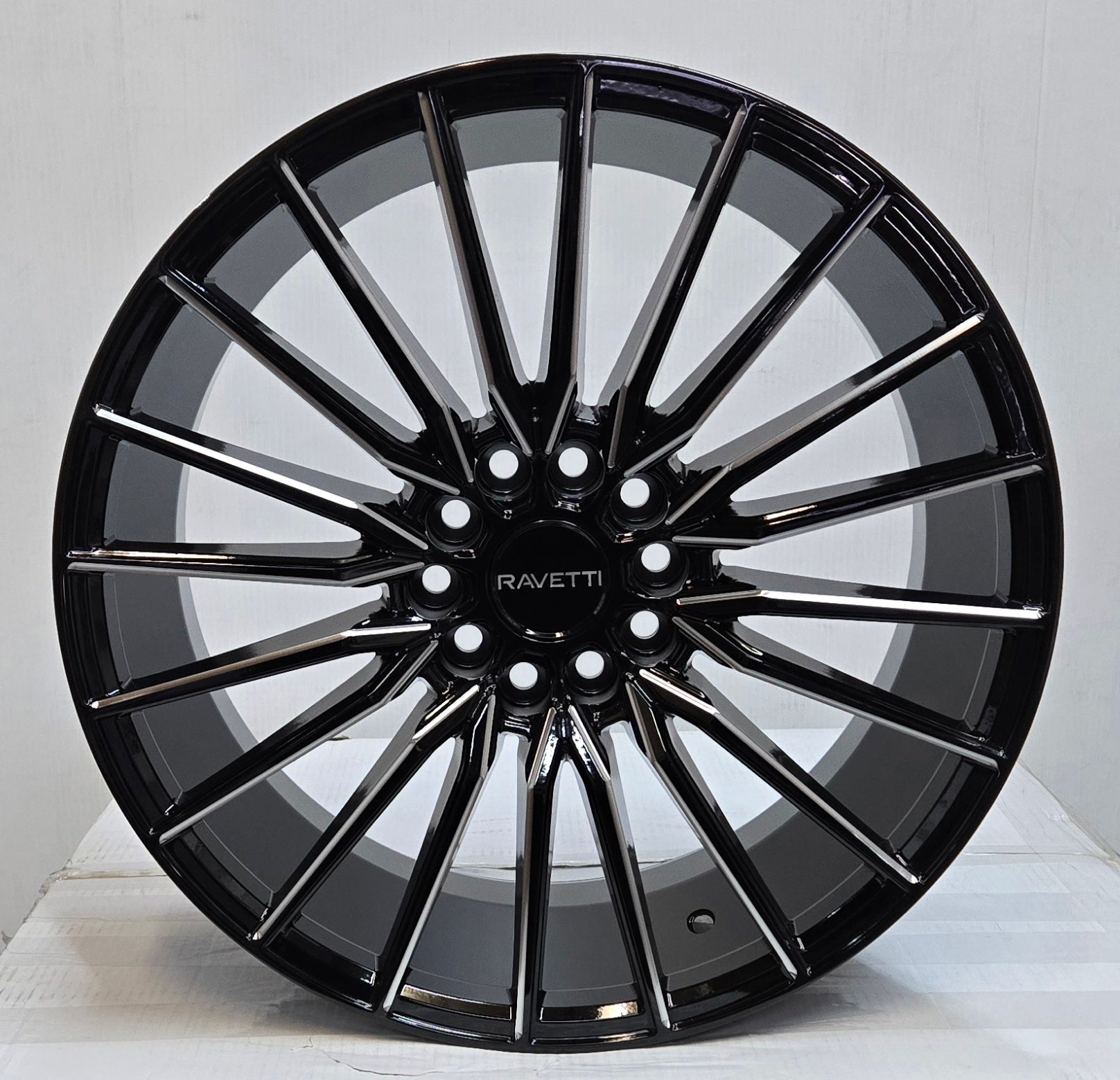 RAV - 18 18X8.0 5X114.3 5X120 BLACK MILLED - Gun Hill Tire House (WTW - WHOLESALE TIRES & WHEELS)