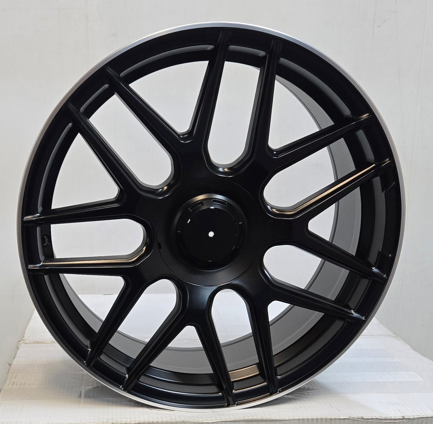H3368F 18X8.0 5X112 MATTE BLACK MACHINED LINE - Gun Hill Tire House (WTW - WHOLESALE TIRES & WHEELS)