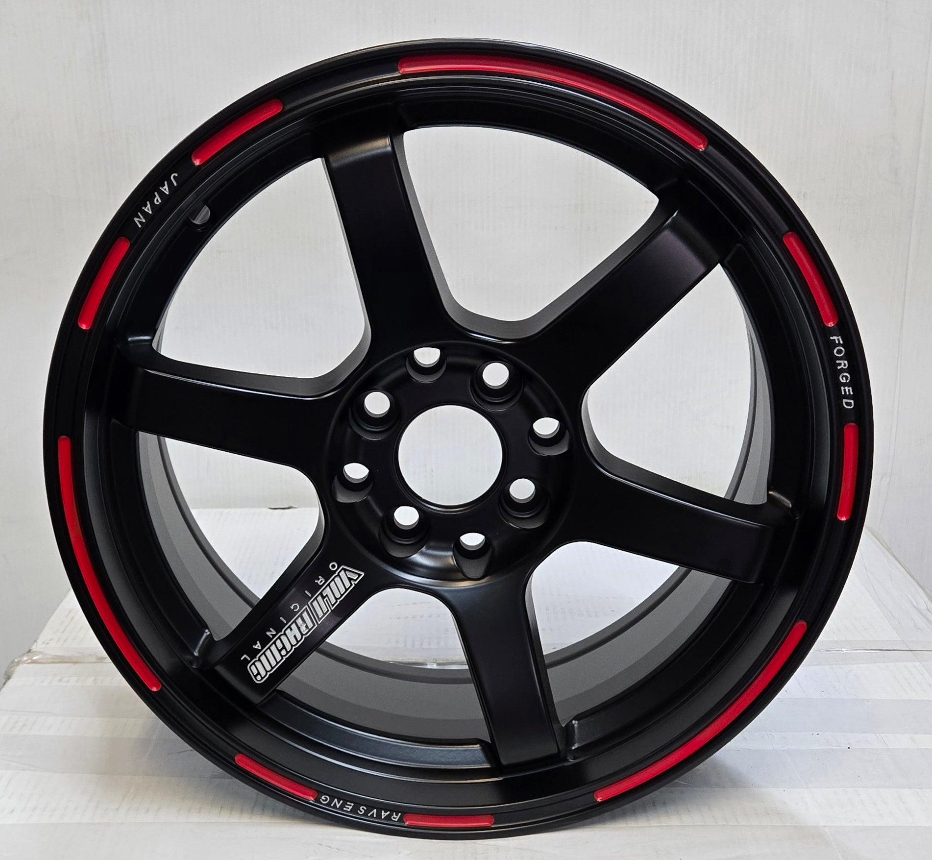 TE37 ULTRA REP 16X7.0 4X100 114.3 MATTE BLACK RED MILLED - Gun Hill Tire House (WTW - WHOLESALE TIRES & WHEELS)